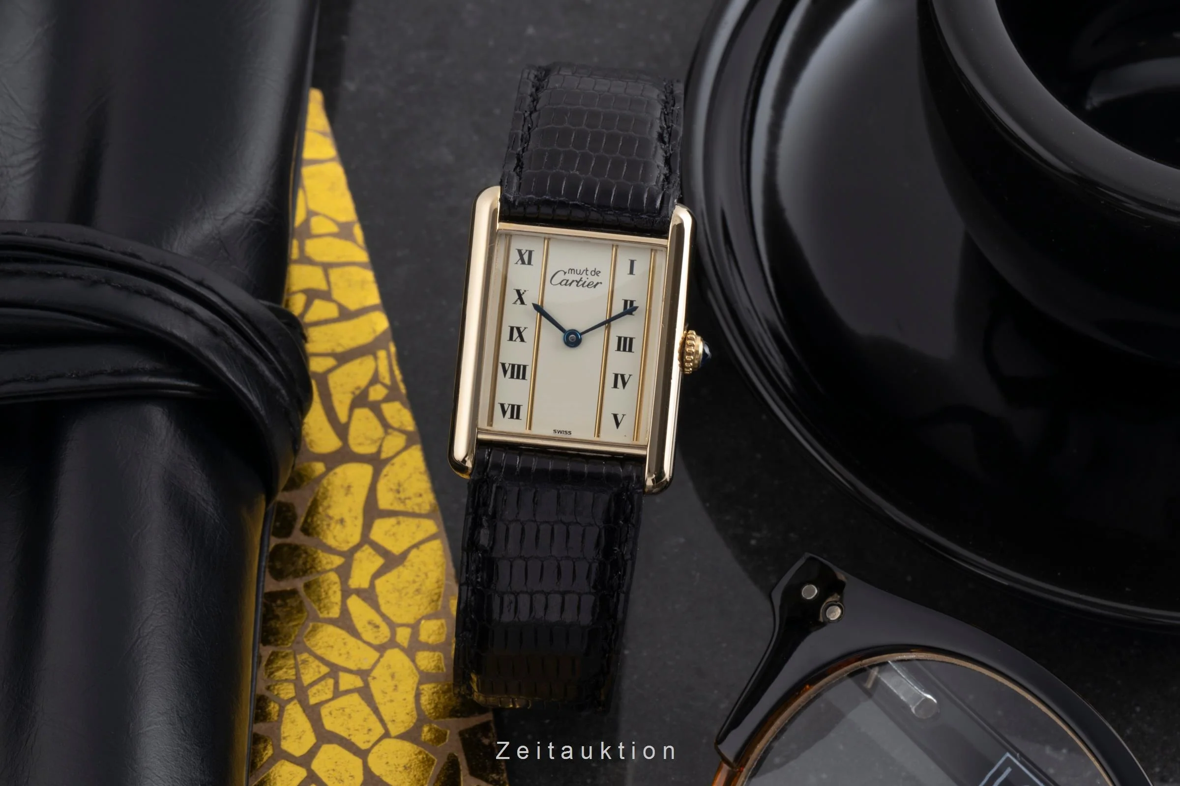 Cartier Tank silver-gilt quartz unisex 590005  [2502116] - Image 4