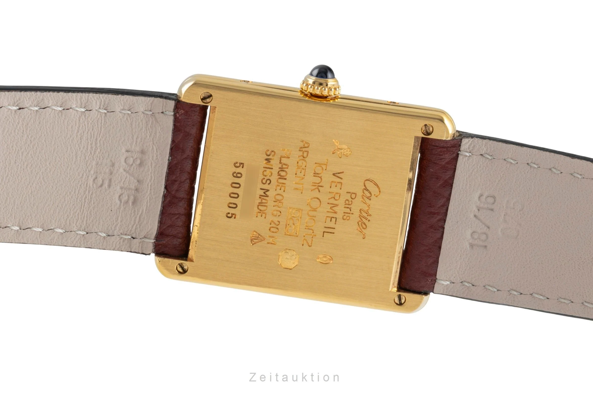 Cartier Tank silver-gilt quartz unisex 590005  [2504764] - Image 11