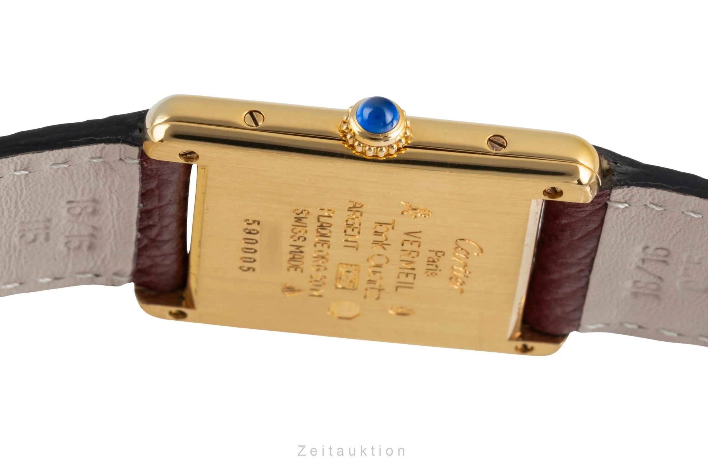 Cartier Tank silver-gilt quartz unisex 590005  [2504764] - Image 12