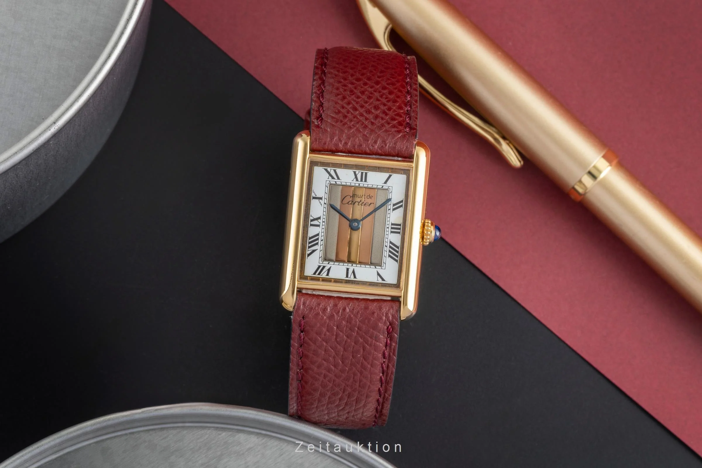 Cartier Tank silver-gilt quartz unisex 590005  [2504764] - Image 4