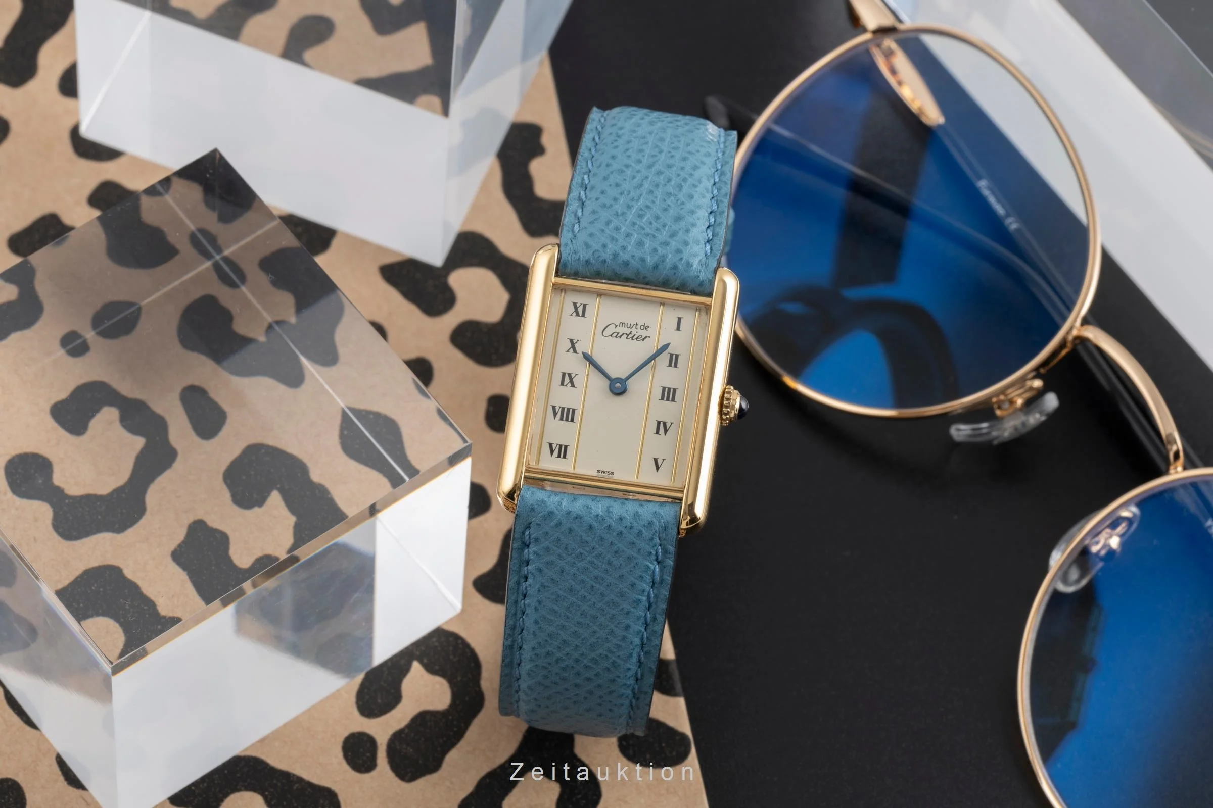 Cartier Tank silver-gilt quartz unisex 590005, W1002653  [2504162] - Image 4