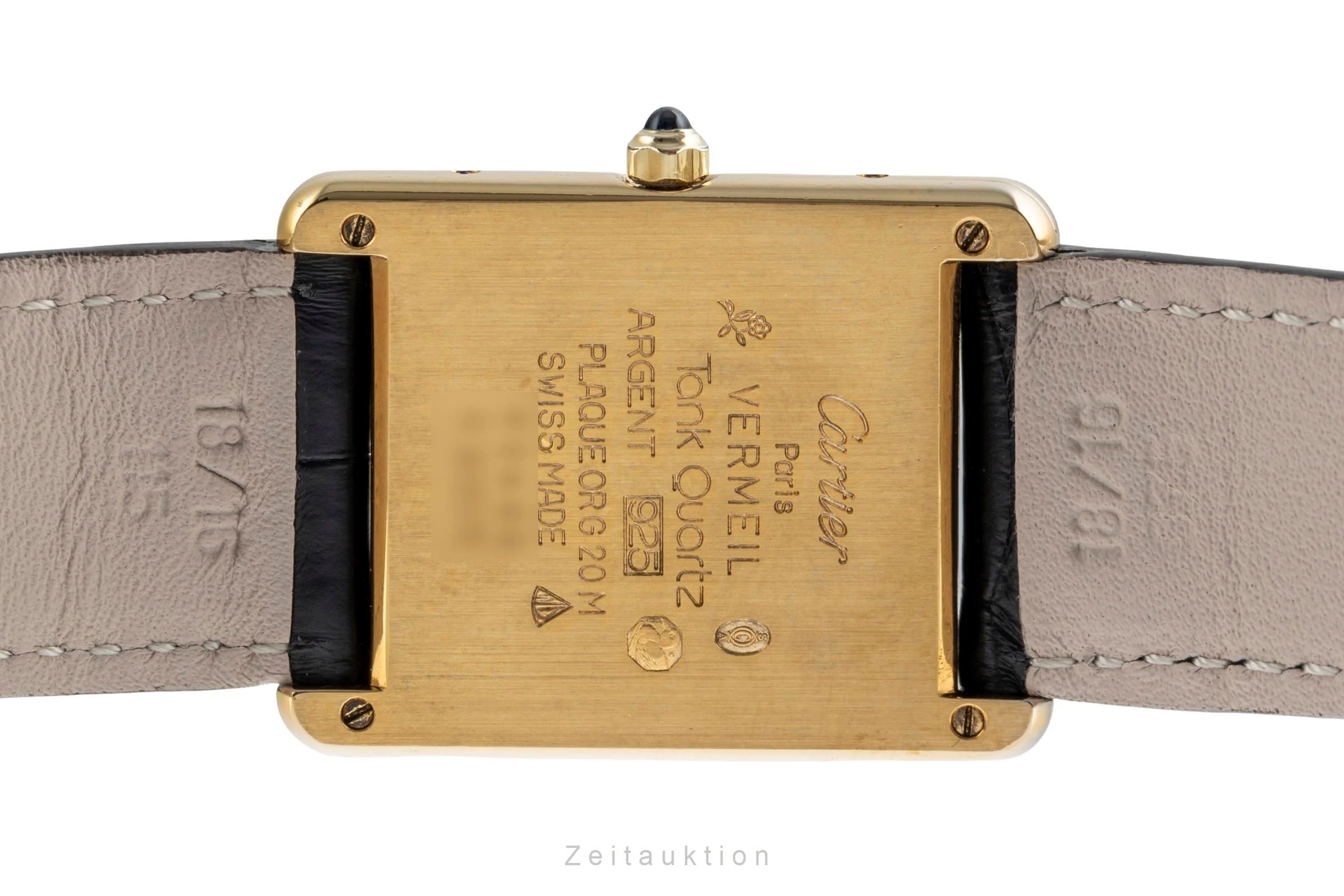 Cartier Tank silver-gilt quartz unisex 6 81006  [2502069] - Image 11