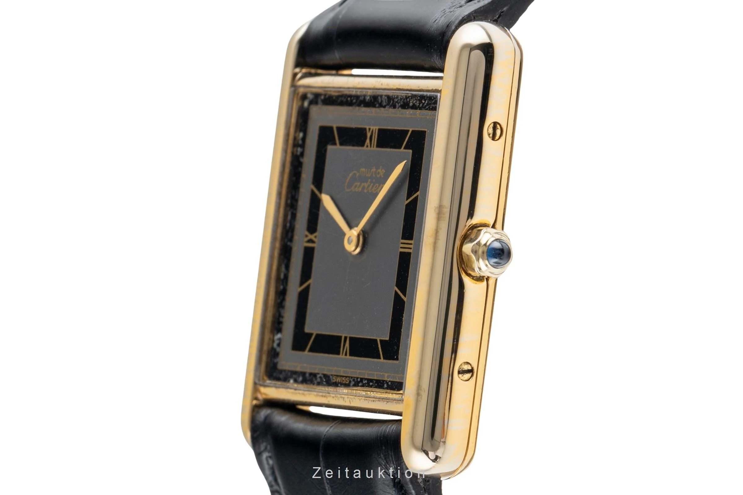 Cartier Tank silver-gilt quartz unisex 6 81006  [2502069] - Image 7