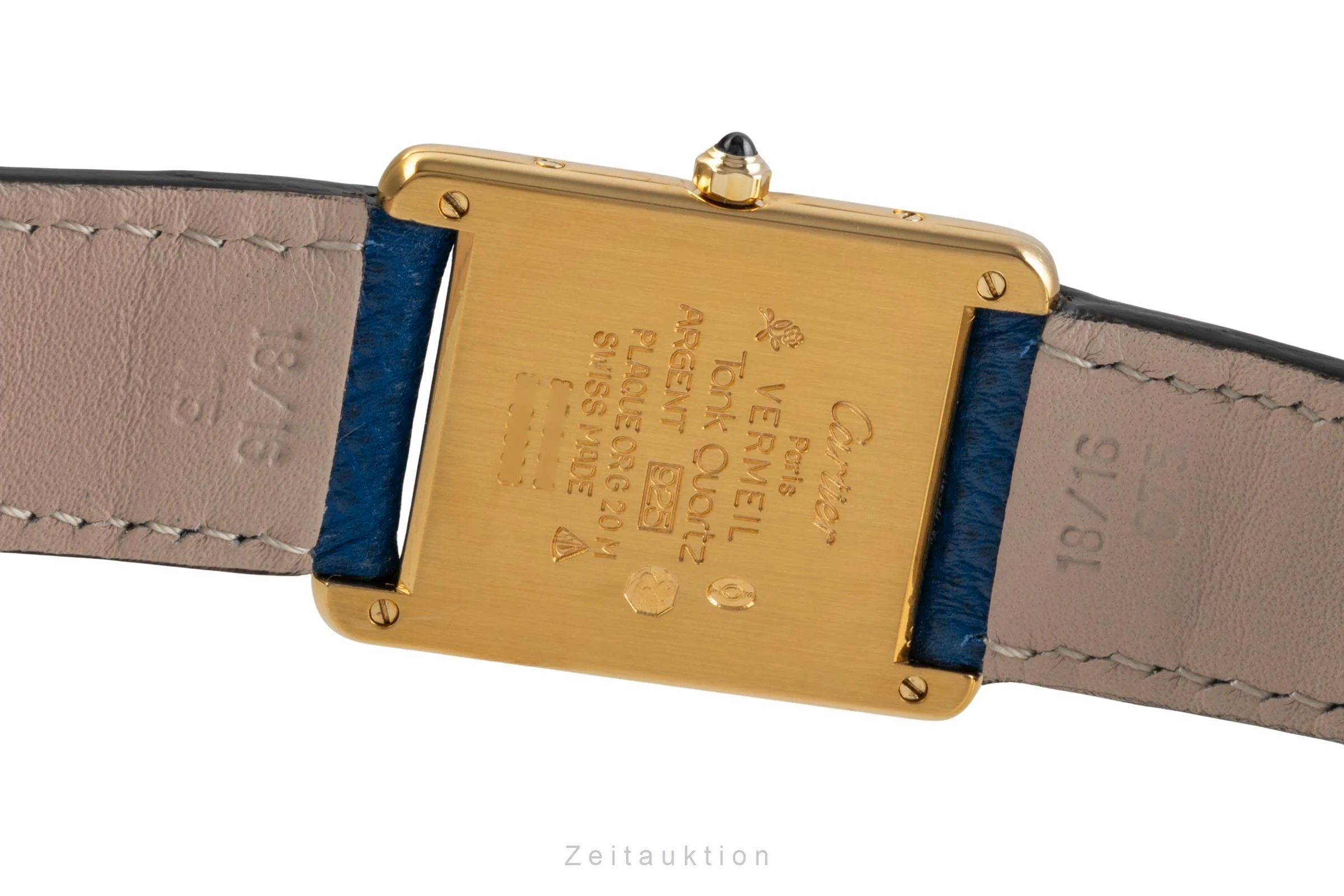 Cartier Tank silver-gilt quartz unisex 681006  [2502999] - Image 11