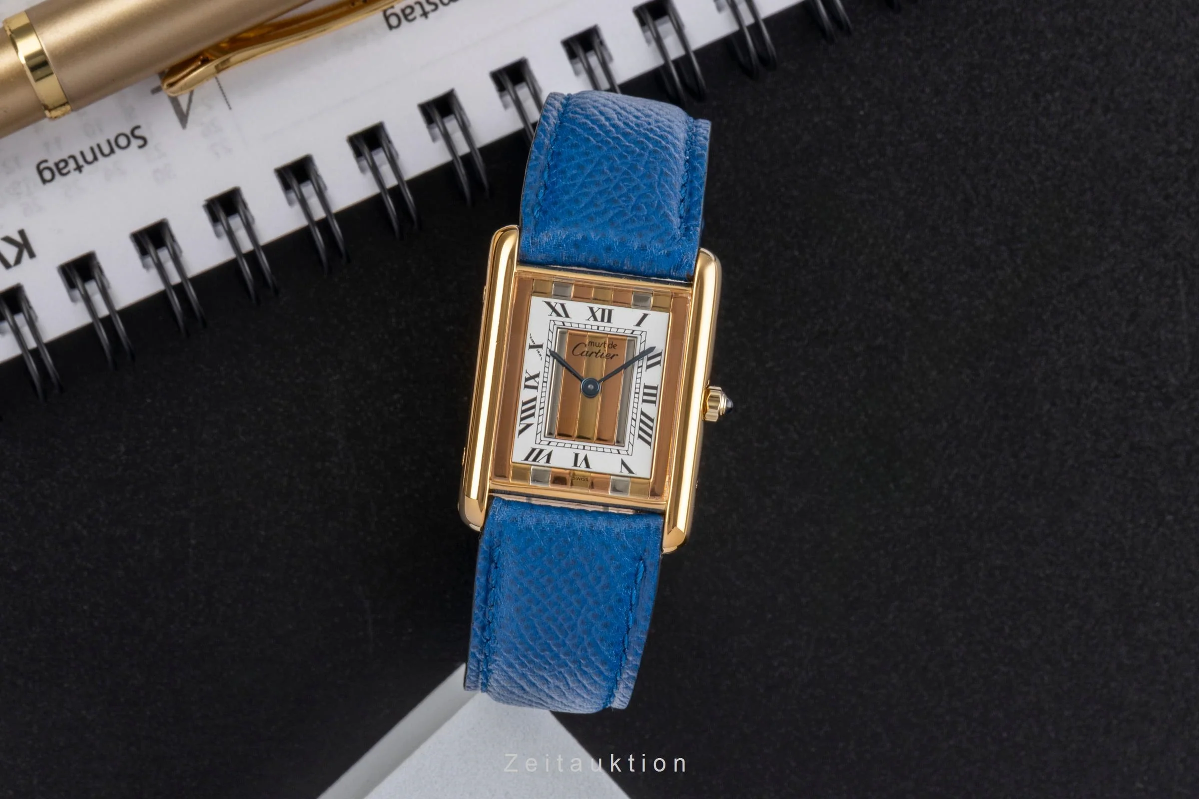 Cartier Tank silver-gilt quartz unisex 681006  [2502999] - Image 4