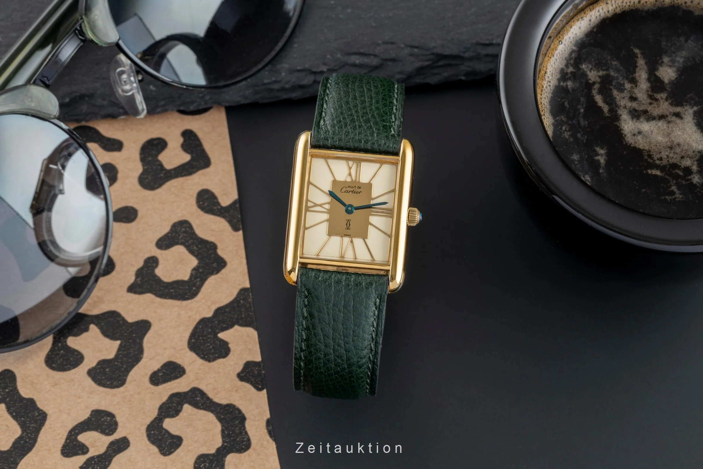 Cartier Tank silver-gilt quartz unisex 681006  [2505078] - Image 4