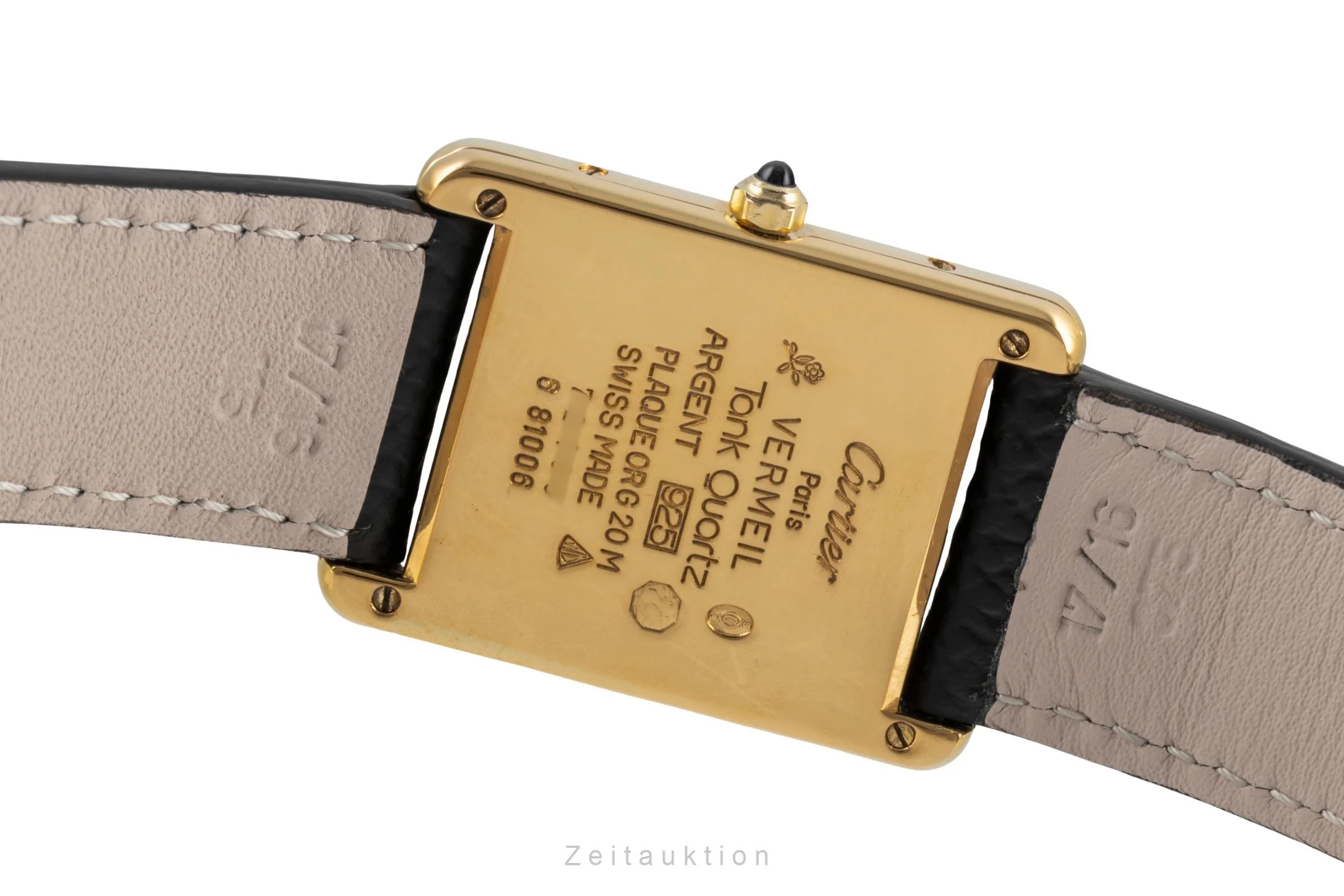 Cartier Tank silver-gilt quartz unisex 681006  [2506825] - Image 11