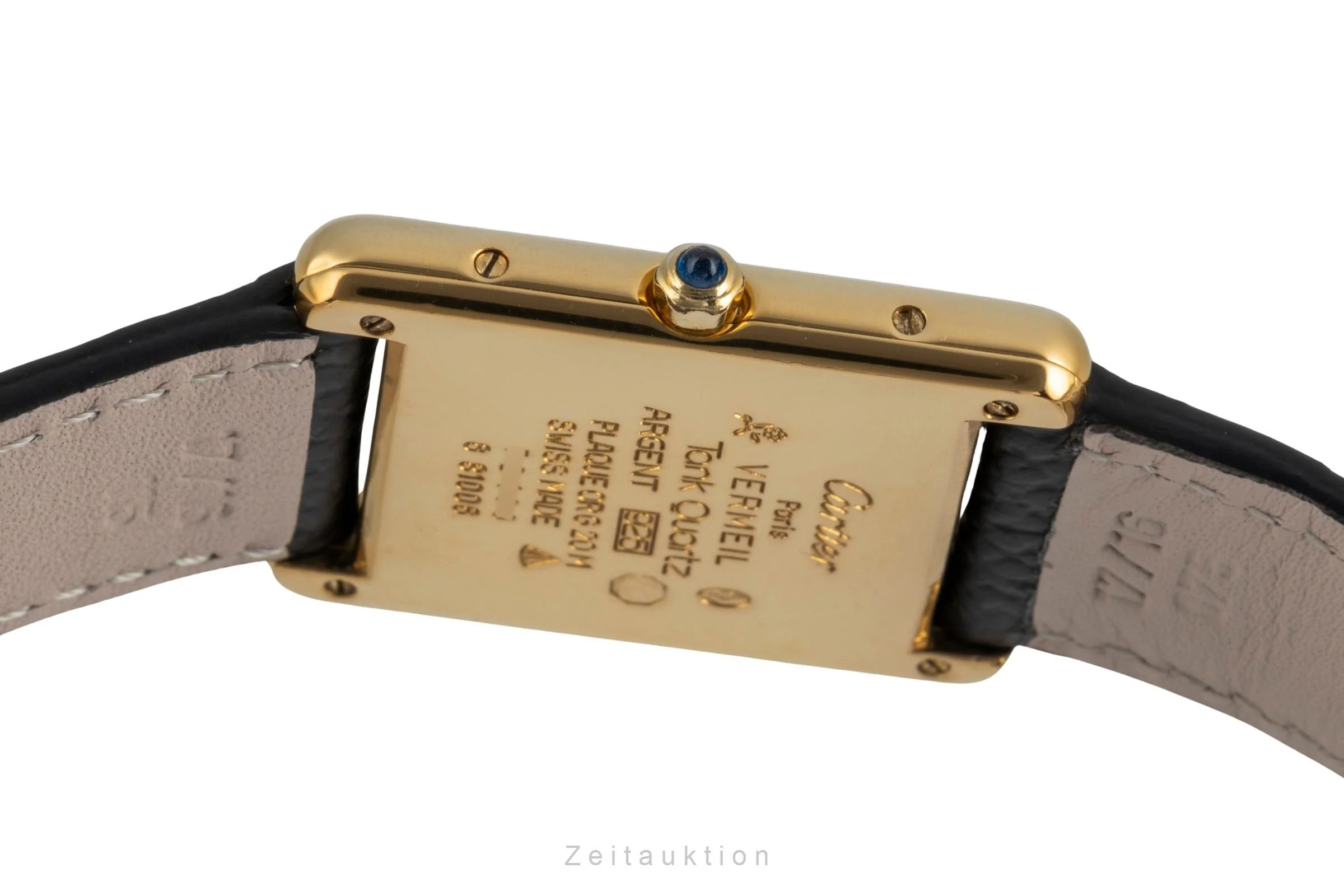 Cartier Tank silver-gilt quartz unisex 681006  [2506825] - Image 12