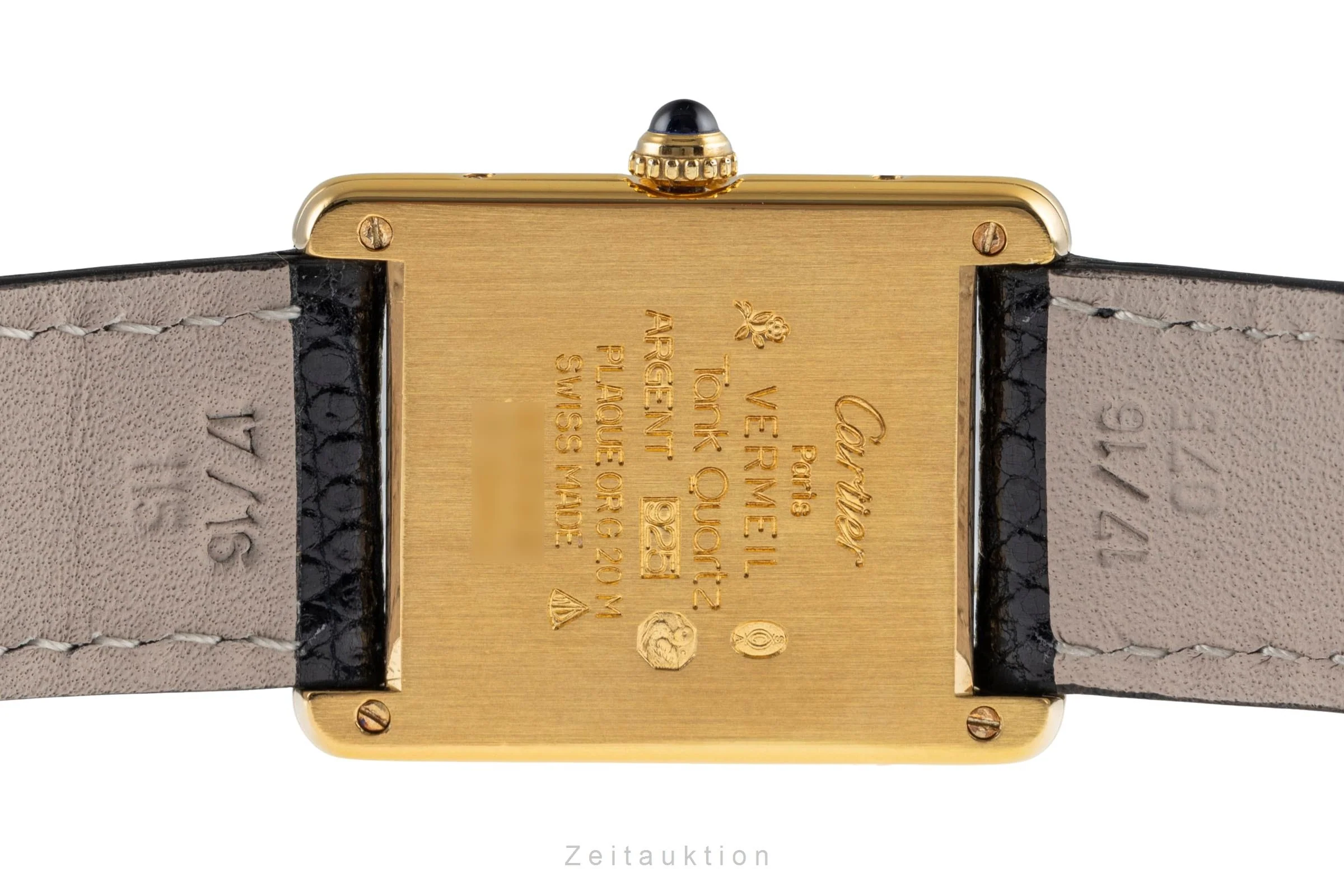 Cartier Tank silver-gilt quartz unisex 681006, 83918253  [2504760] - Image 11