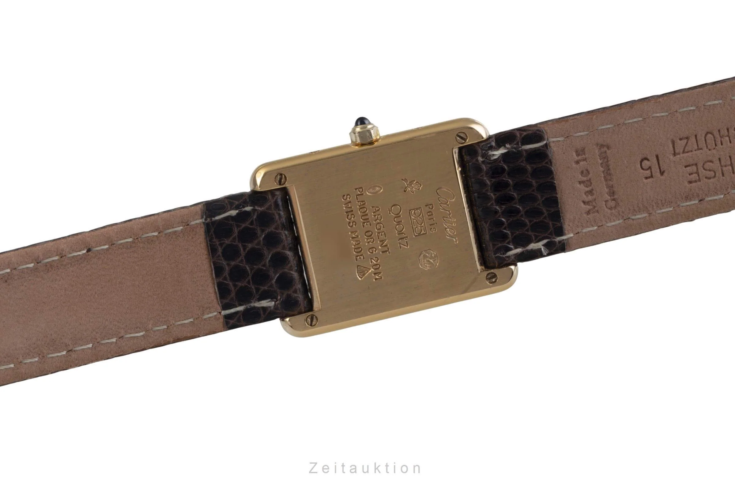 Cartier Tank silver-gilt quartz women's watch 366001  [2500892] - Image 10
