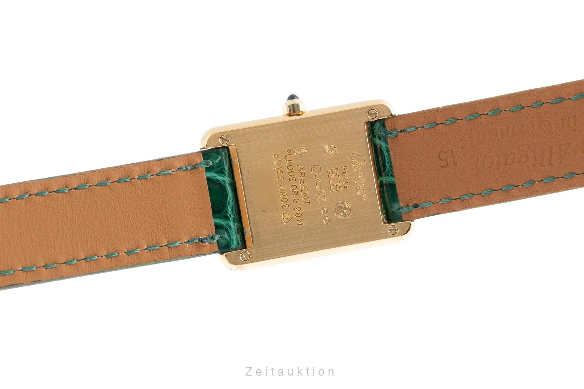 Cartier Tank silver-gilt quartz women's watch 366001  [2502953] - Image 11