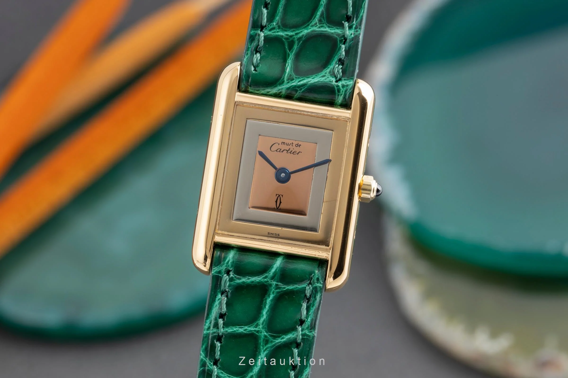Cartier Tank silver-gilt quartz women's watch 366001  [2502953] - Image 2