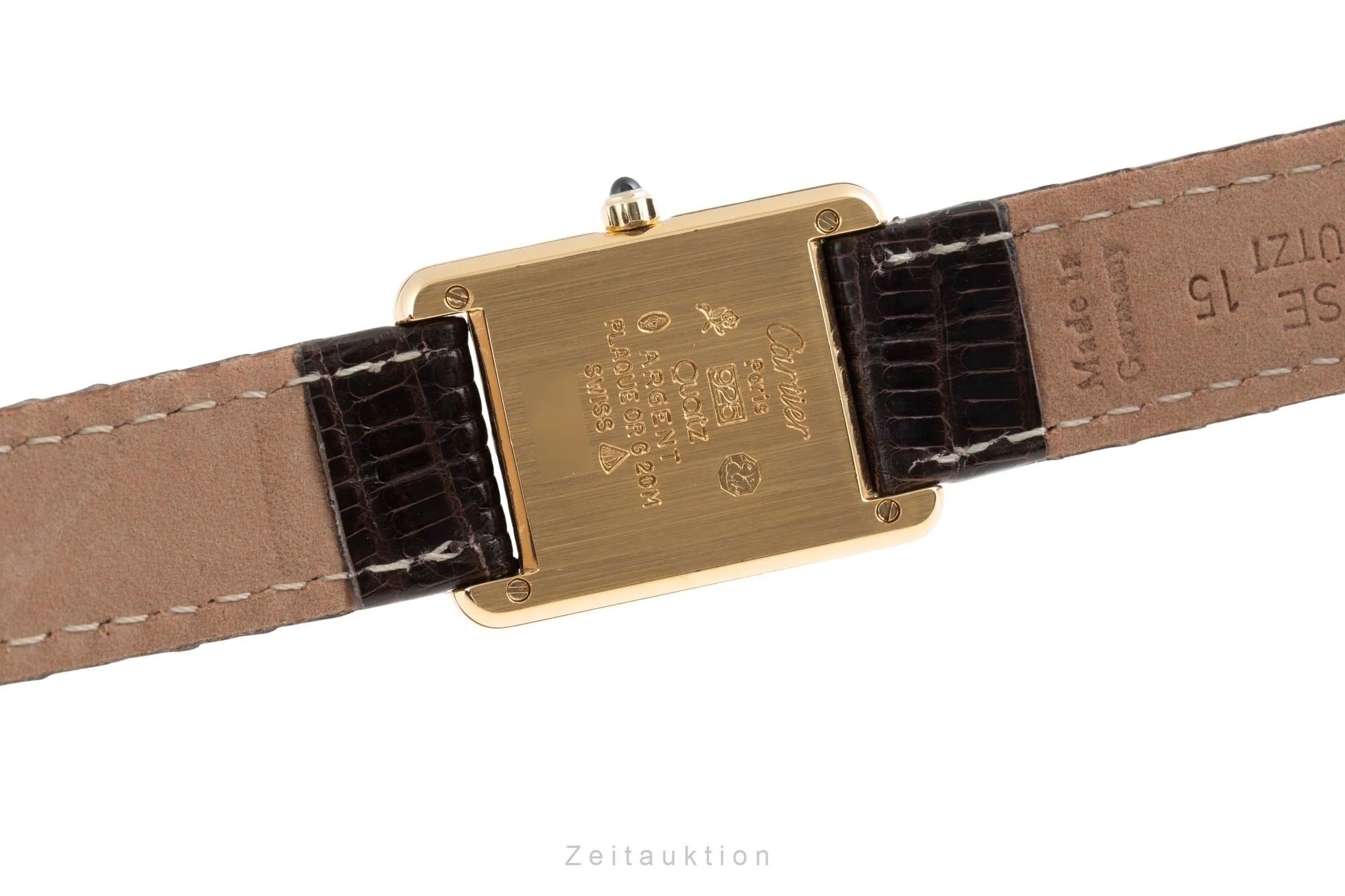 Cartier Tank silver-gilt quartz women's watch 366001, 849 191 23  [2503583] - Image 11