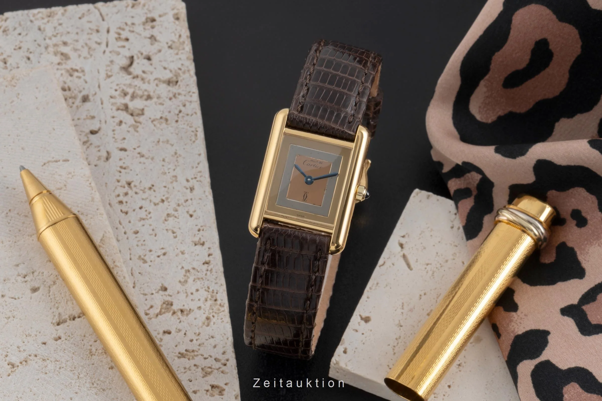 Cartier Tank silver-gilt quartz women's watch 366001, 849 191 23  [2503583] - Image 4