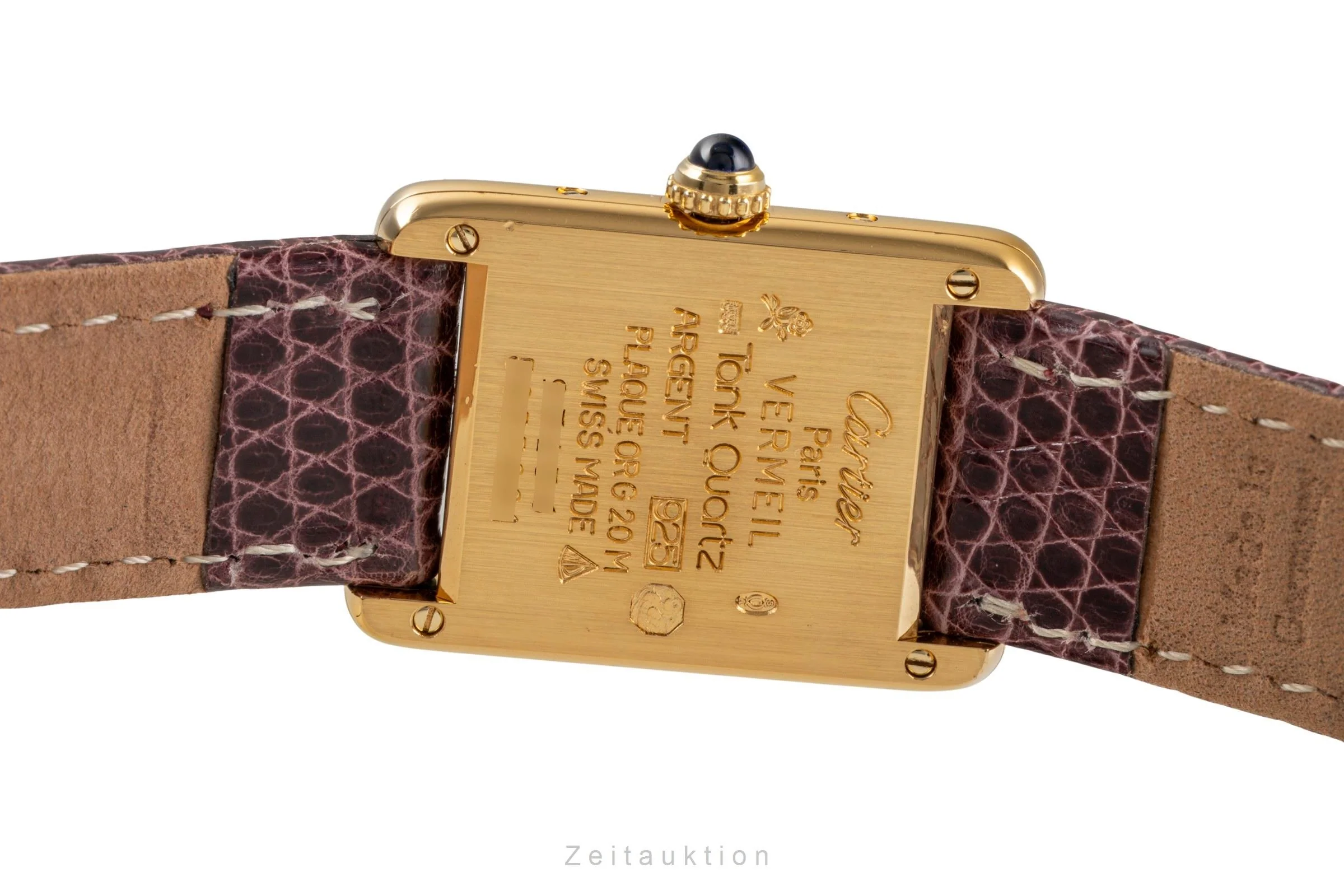 Cartier Tank silver-gilt quartz women's watch 5057001  [2503193] - Image 11