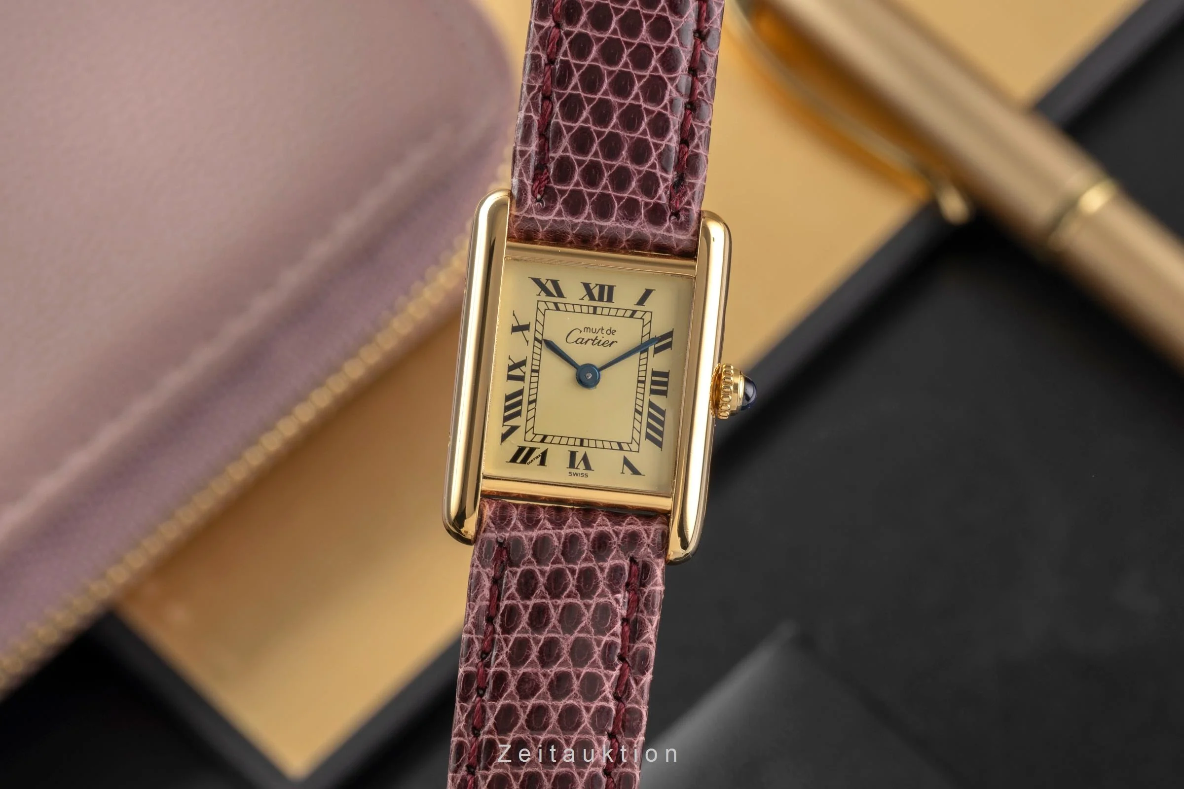 Cartier Tank silver-gilt quartz women's watch 5057001  [2503193] - Image 2