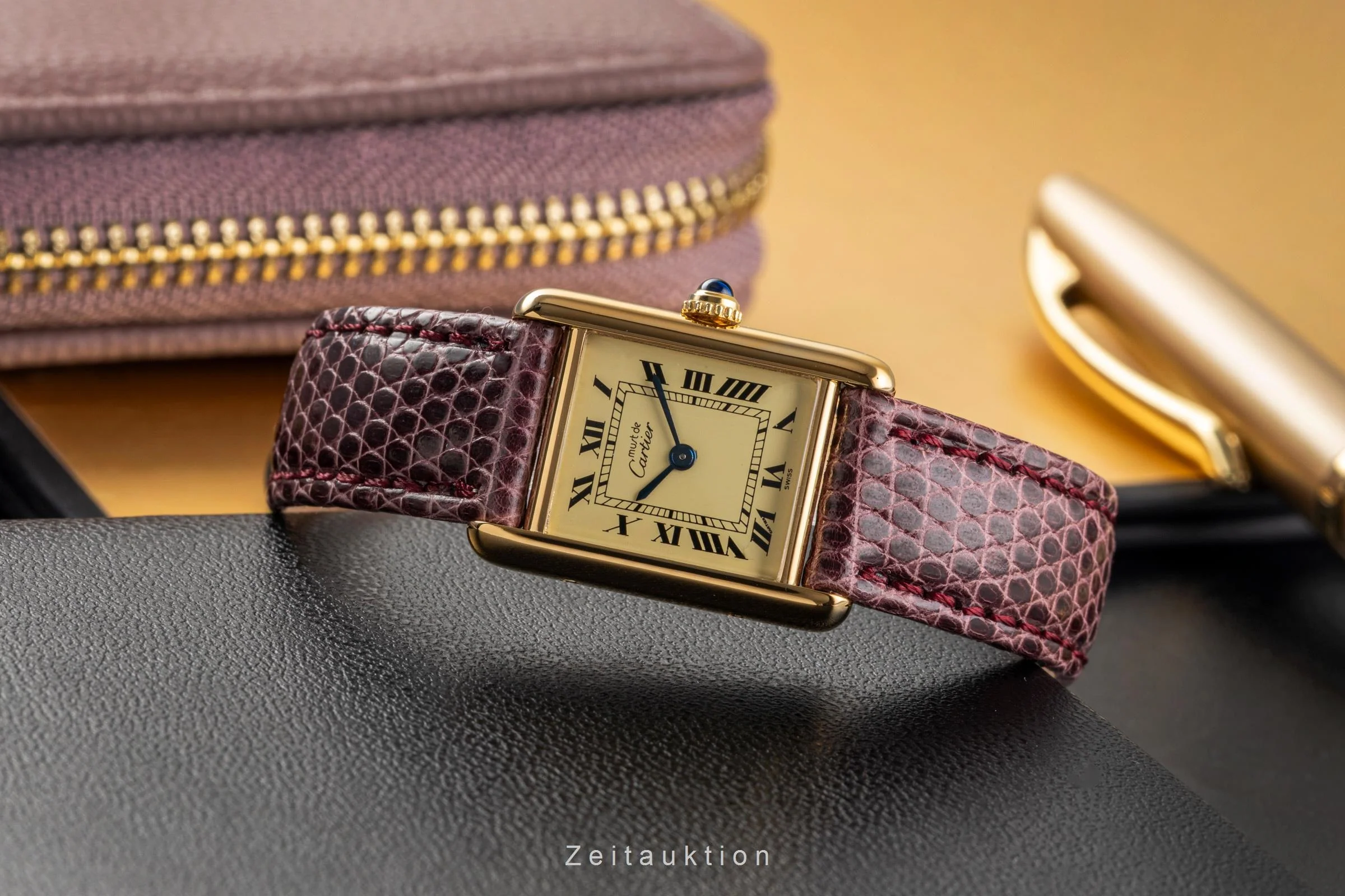 Cartier Tank silver-gilt quartz women's watch 5057001  [2503193] - Image 3