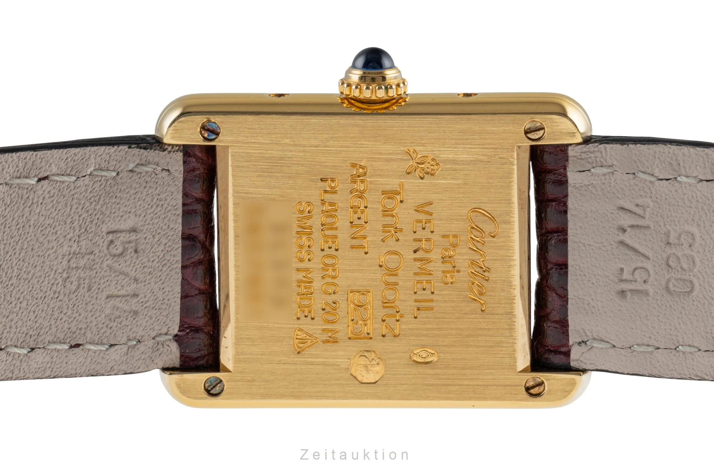 Cartier Tank silver-gilt quartz women's watch 5057001, GGC98000  [2504015] - Image 11