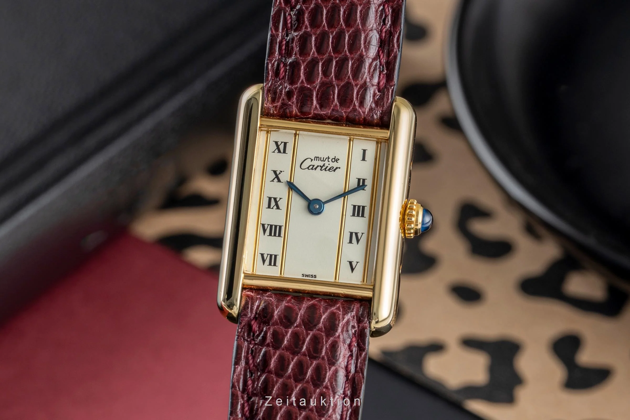 Cartier Tank silver-gilt quartz women's watch 5057001, GGC98000  [2504015] - Image 2