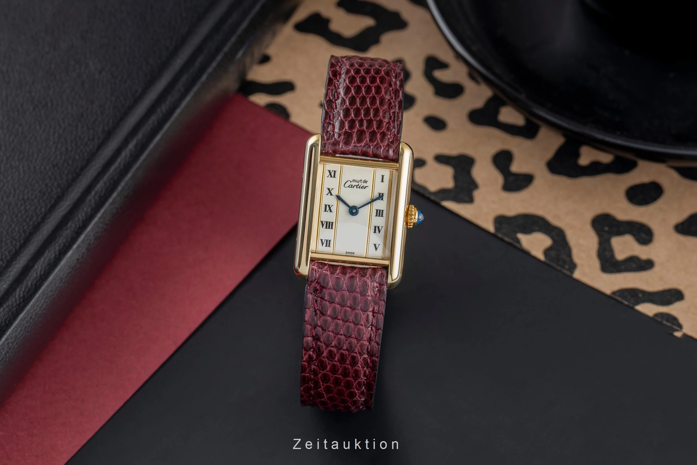 Cartier Tank silver-gilt quartz women's watch 5057001, GGC98000  [2504015] - Image 4