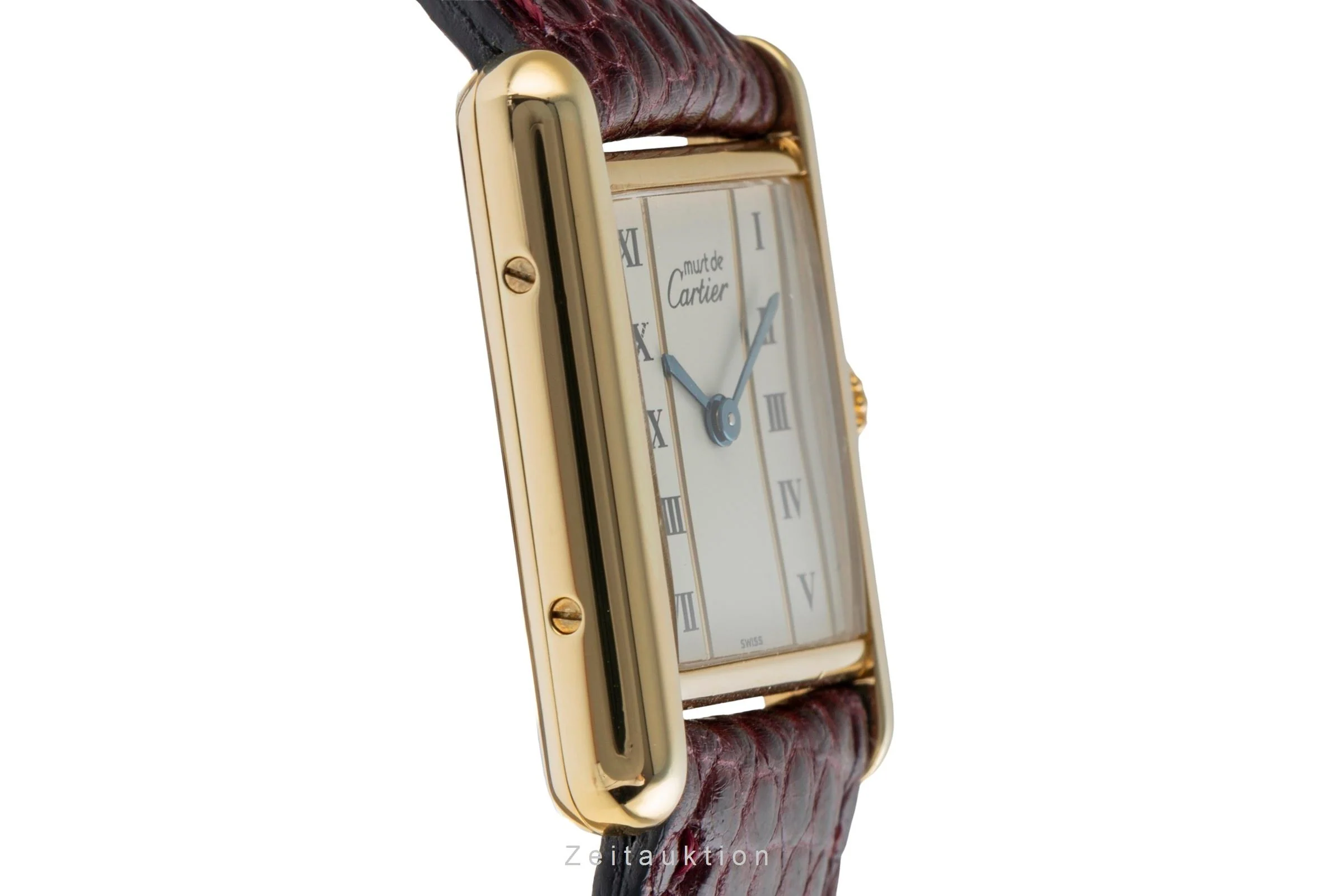 Cartier Tank silver-gilt quartz women's watch 5057001, GGC98000  [2504015] - Image 8