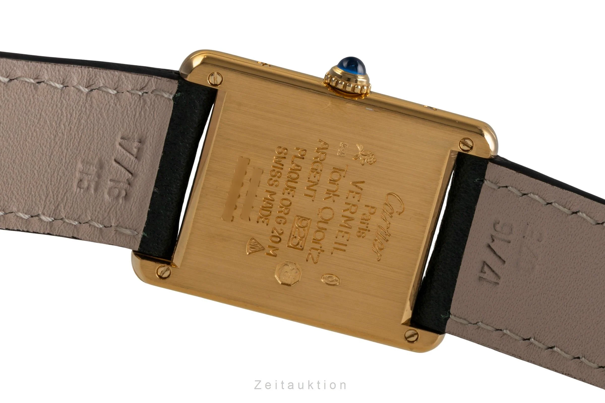 Cartier Tank silver-gilt quartz women's watch 590005  [2502928] - Image 12