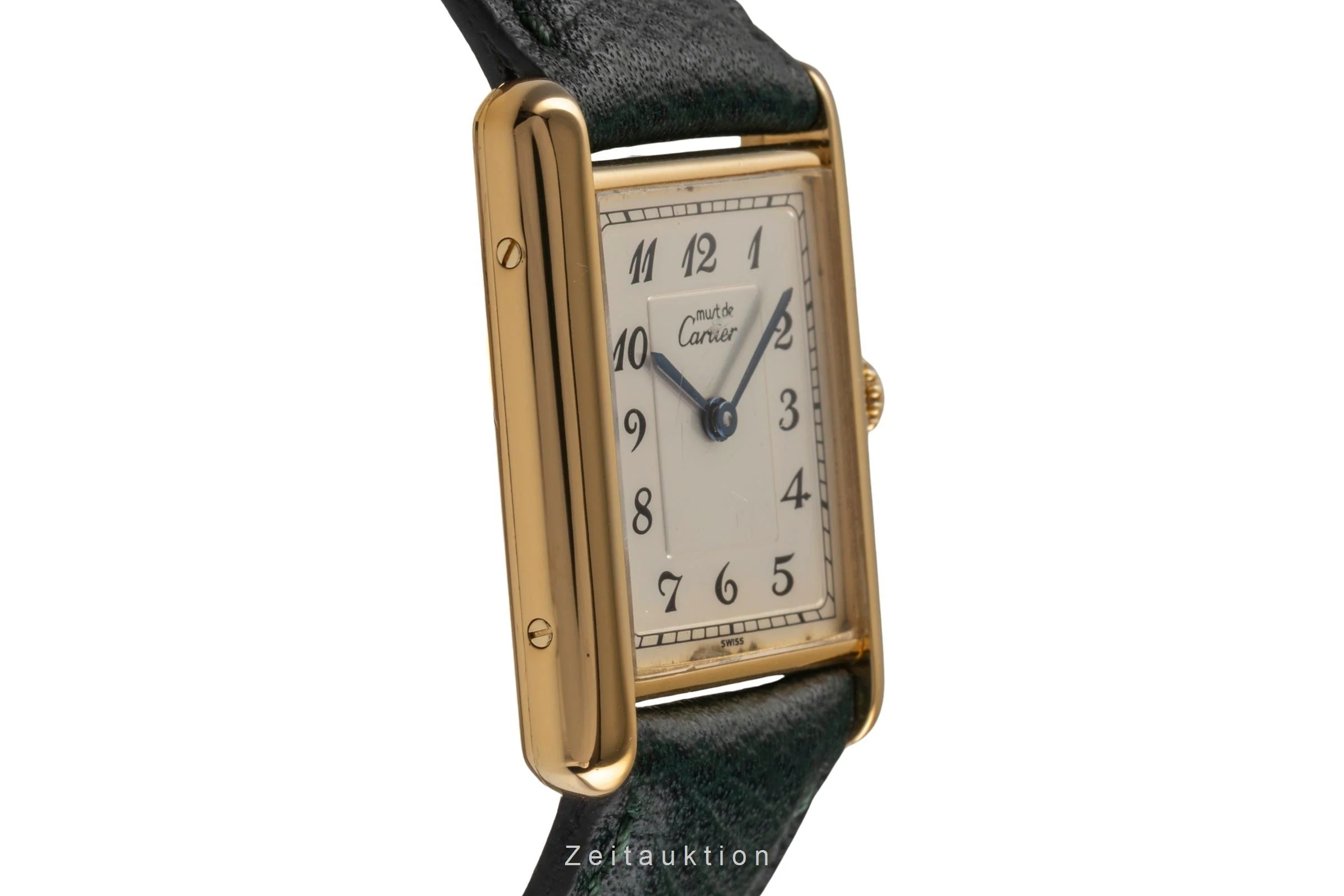 Cartier Tank silver-gilt quartz women's watch 590005  [2502928] - Image 8