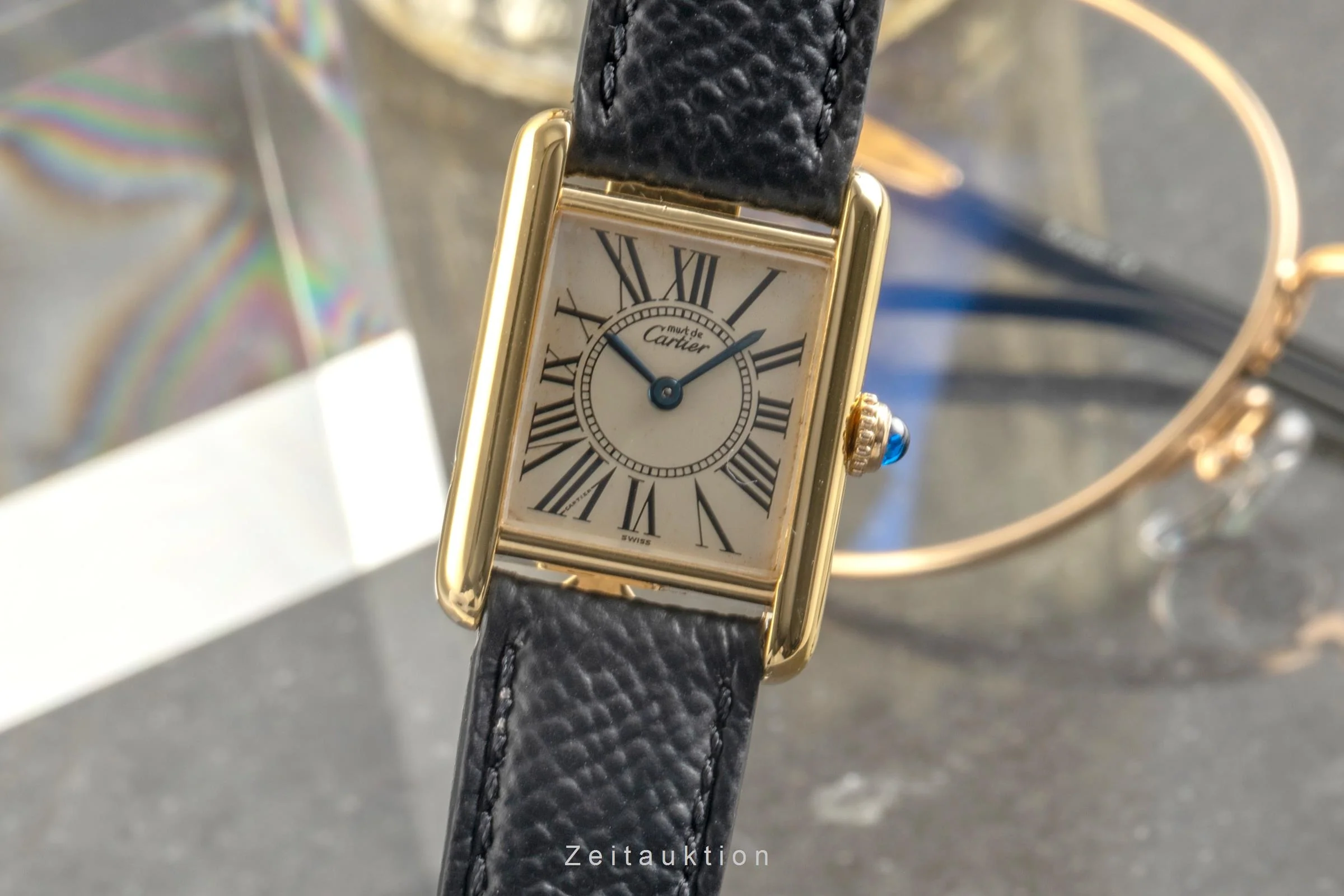 Cartier Tank silver-gilt quartz women's watch W1005554, 5057001  [2504292] - Image 2