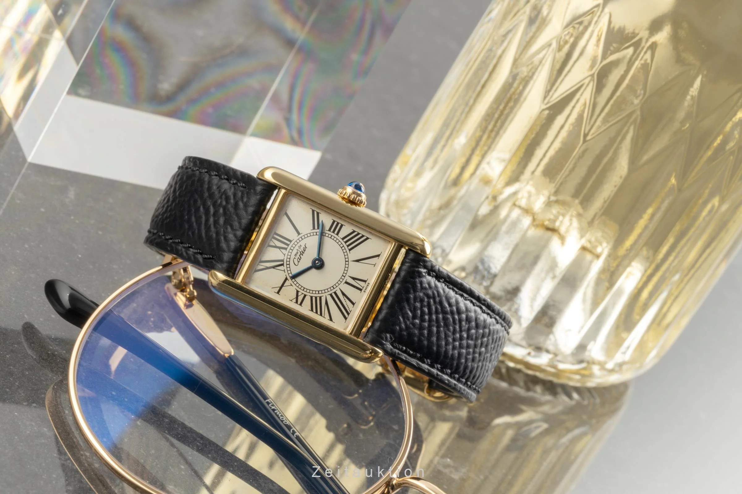 Cartier Tank silver-gilt quartz women's watch W1005554, 5057001  [2504292] - Image 3