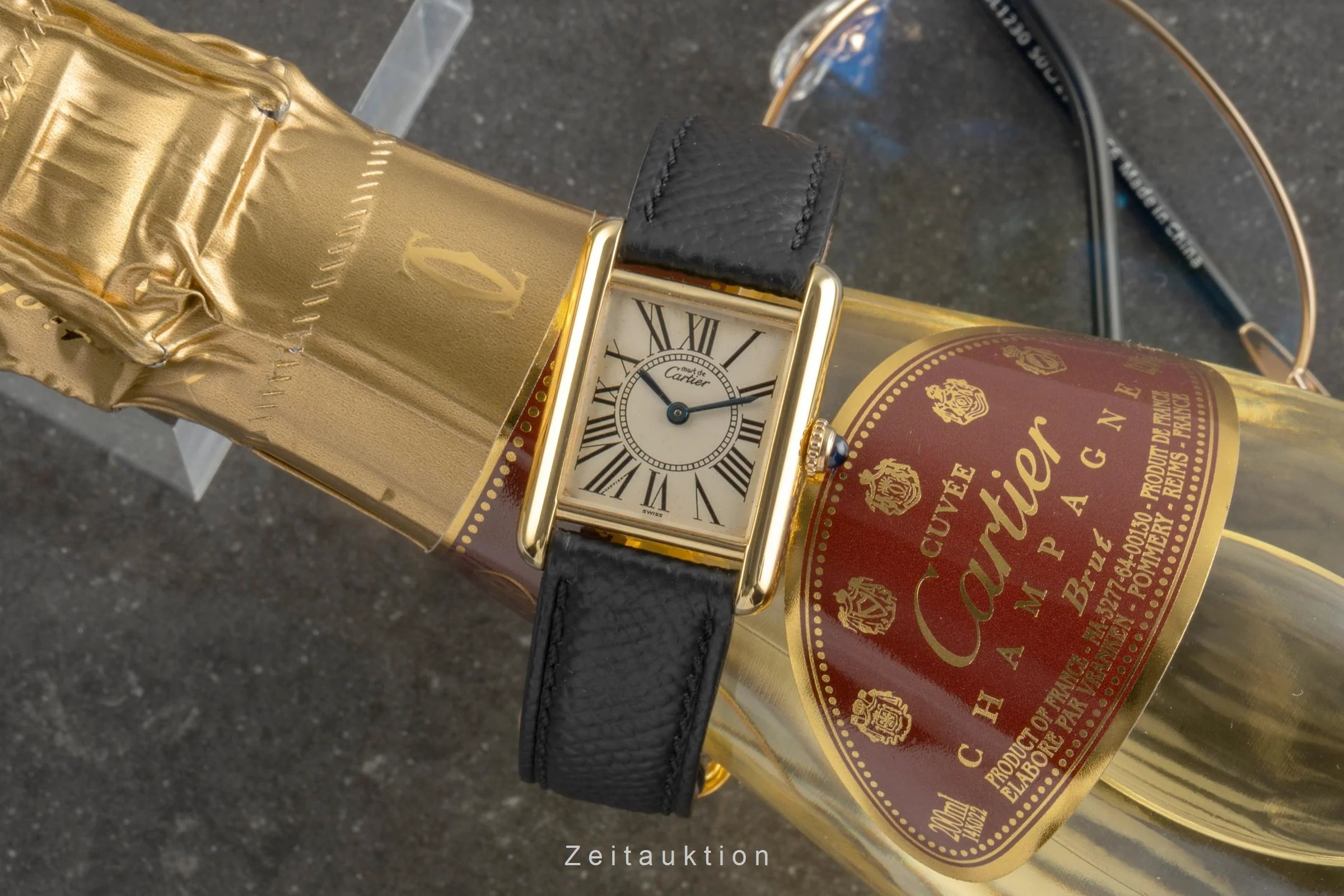 Cartier Tank silver-gilt quartz women's watch W1005554, 5057001  [2504292] - Image 4