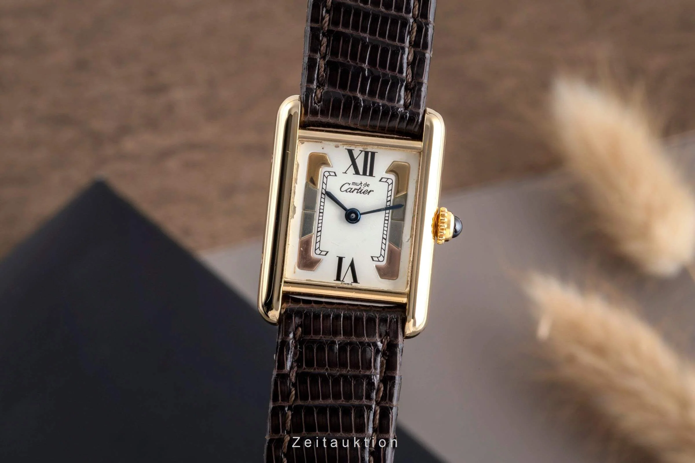 Cartier Tank silver-gilt quartz women's watch W1006354  [2502317] - Image 2