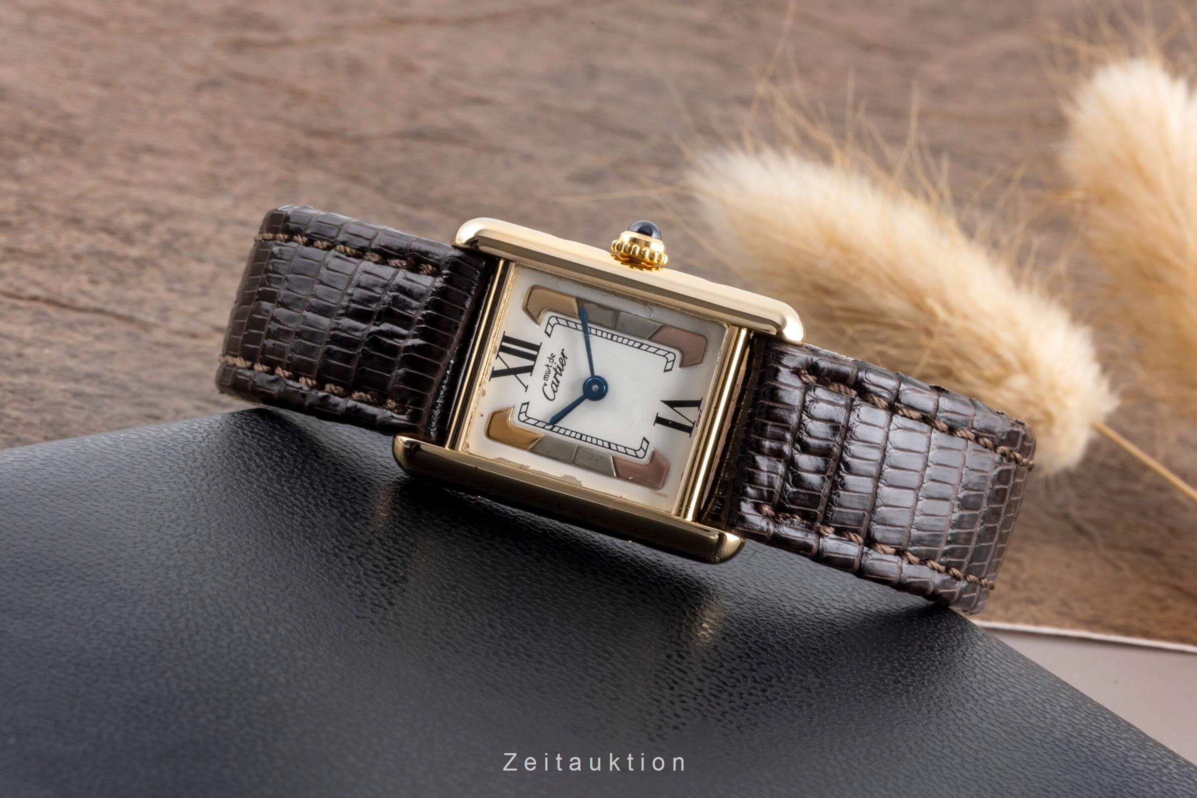 Cartier Tank silver-gilt quartz women's watch W1006354  [2502317] - Image 3