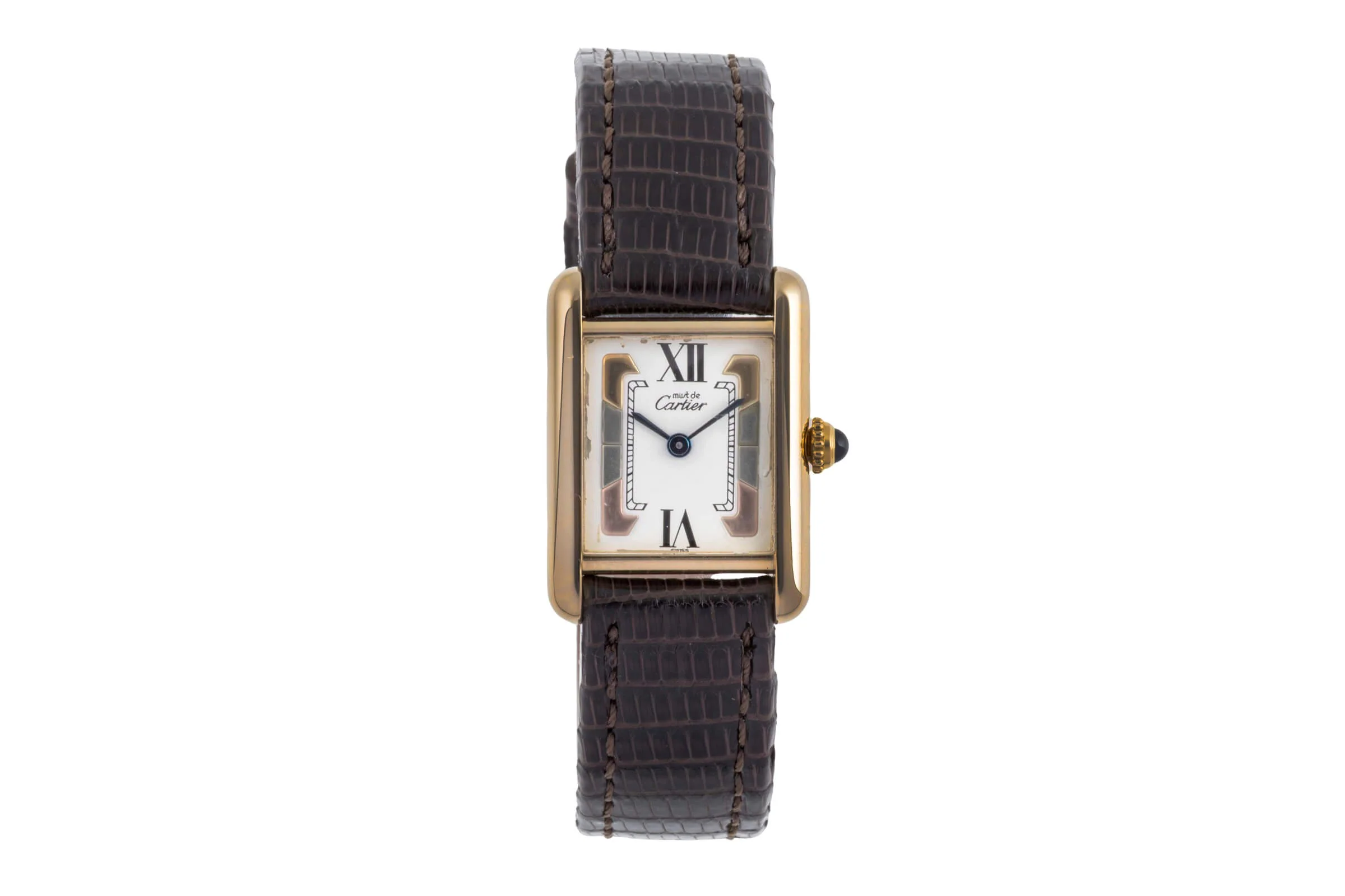 Cartier Tank silver-gilt quartz women's watch W1006354  [2502317] - Image 5