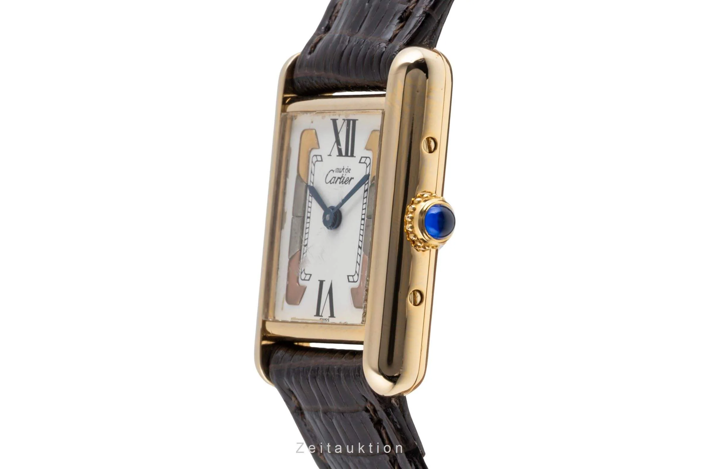 Cartier Tank silver-gilt quartz women's watch W1006354  [2502317] - Image 7
