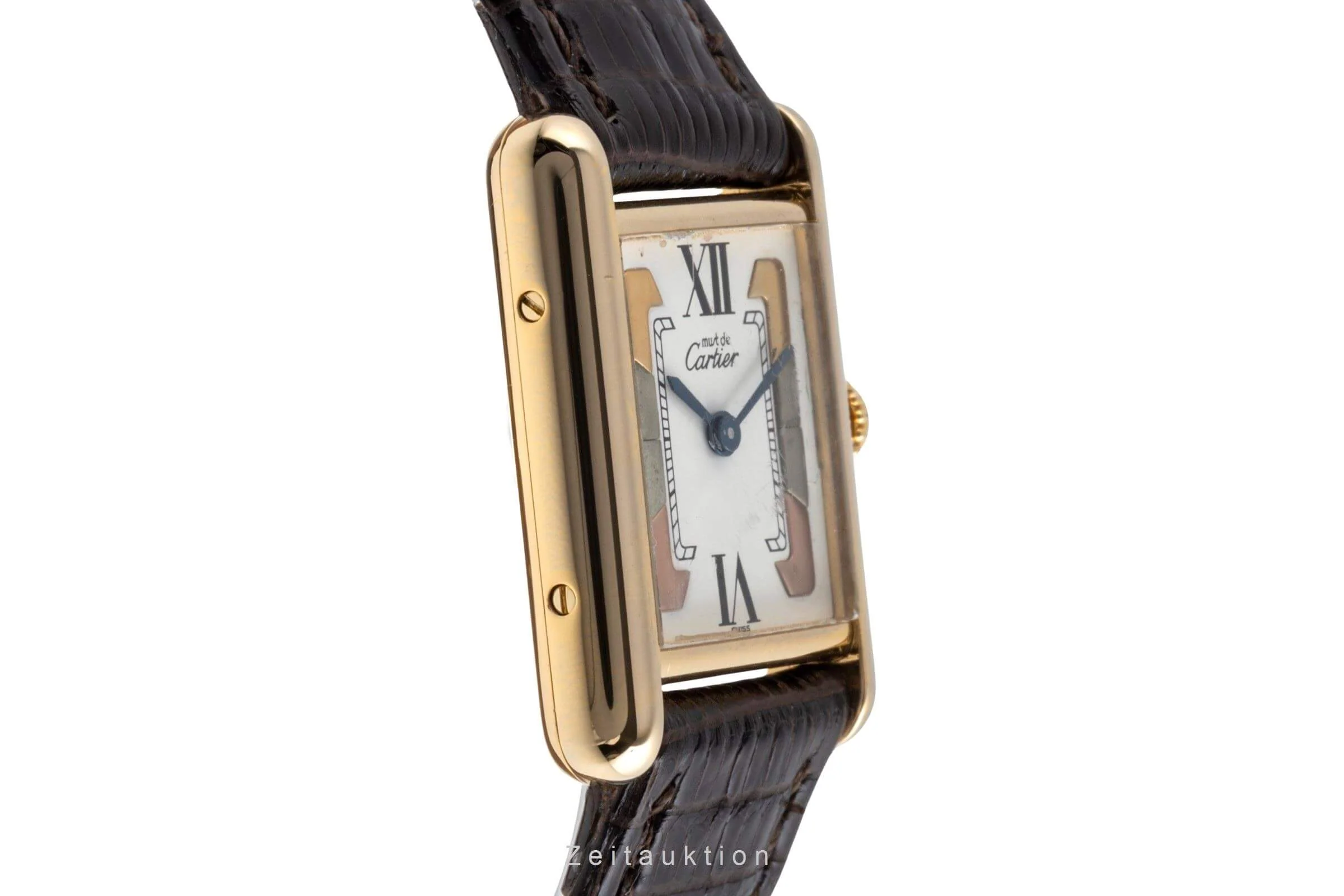 Cartier Tank silver-gilt quartz women's watch W1006354  [2502317] - Image 8