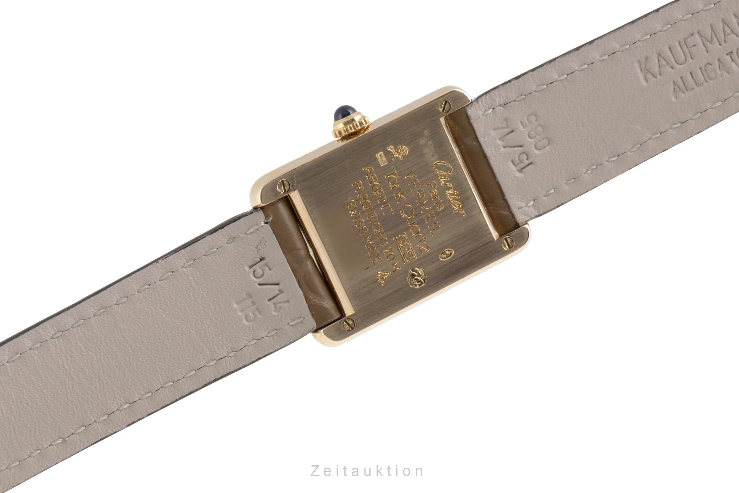Cartier Tank silver-gilt quartz women's watch W1008354, 5057001  [2504167] - Image 11