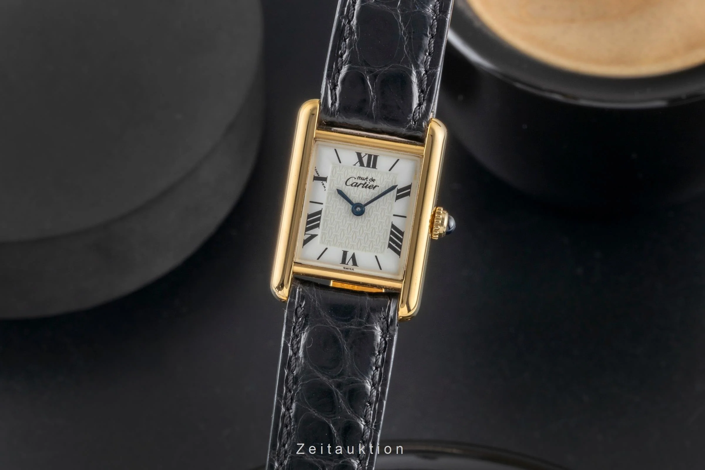 Cartier Tank silver-gilt quartz women's watch W1009654  [2600475] - Image 2