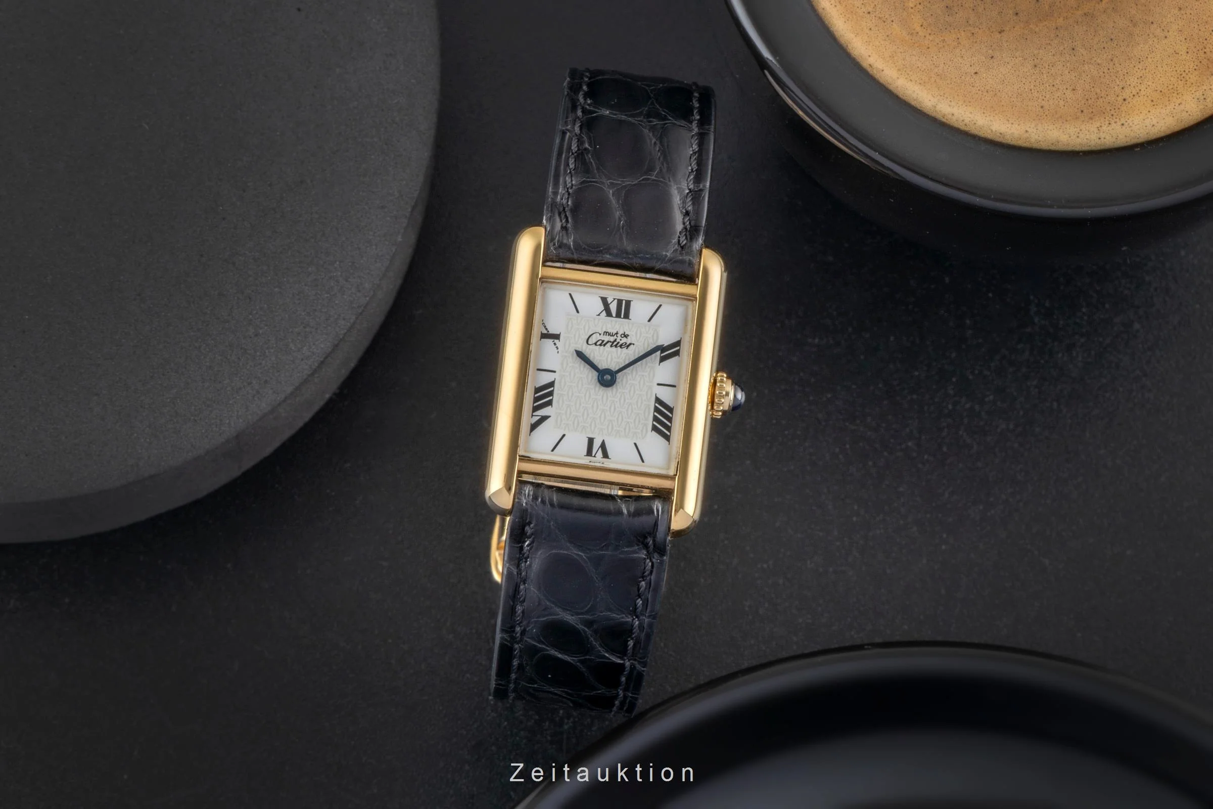Cartier Tank silver-gilt quartz women's watch W1009654  [2600475] - Image 4
