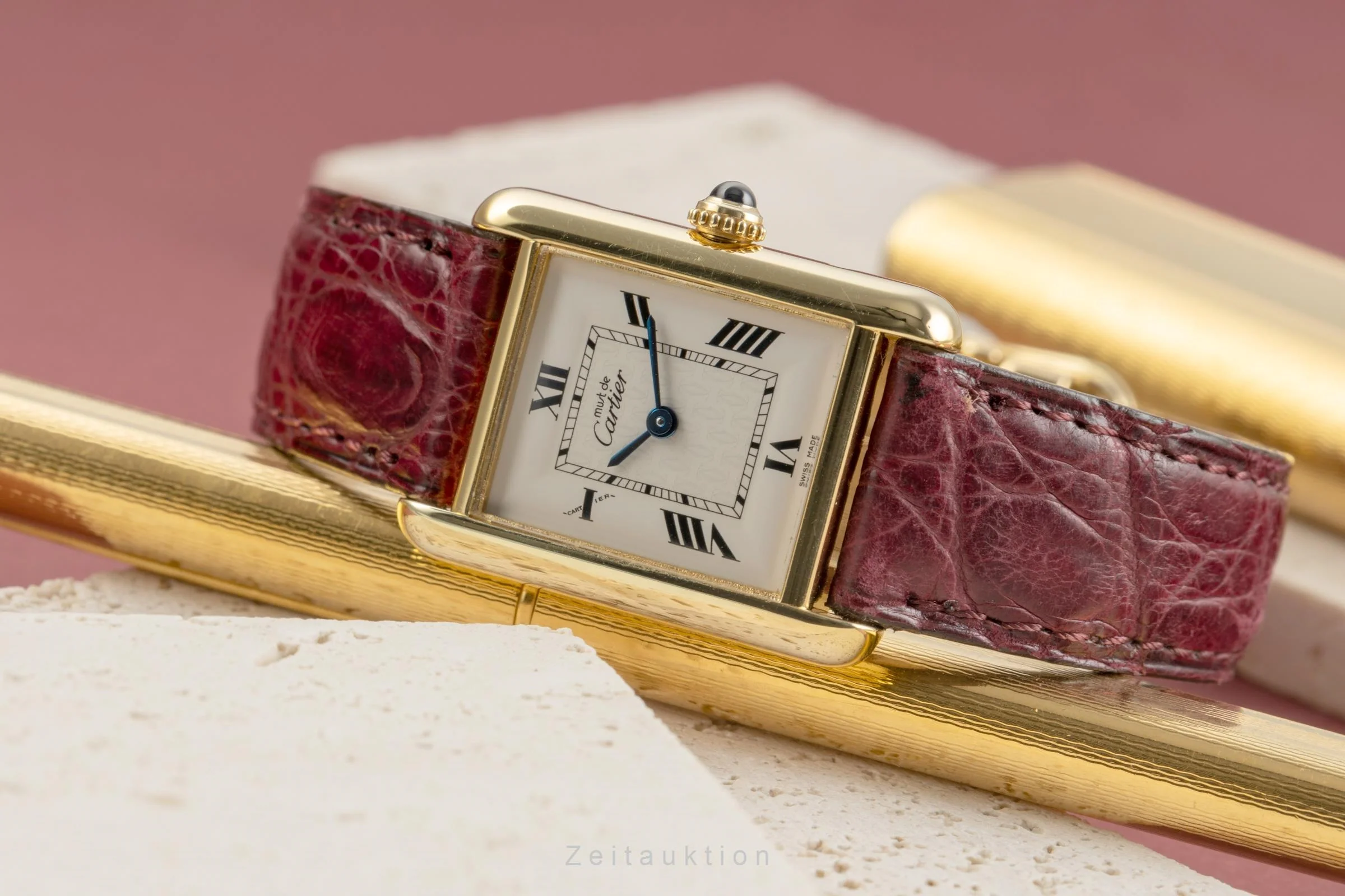 Cartier Tank silver-gilt quartz women's watch W1013654, 2415  [2504014] - Image 3