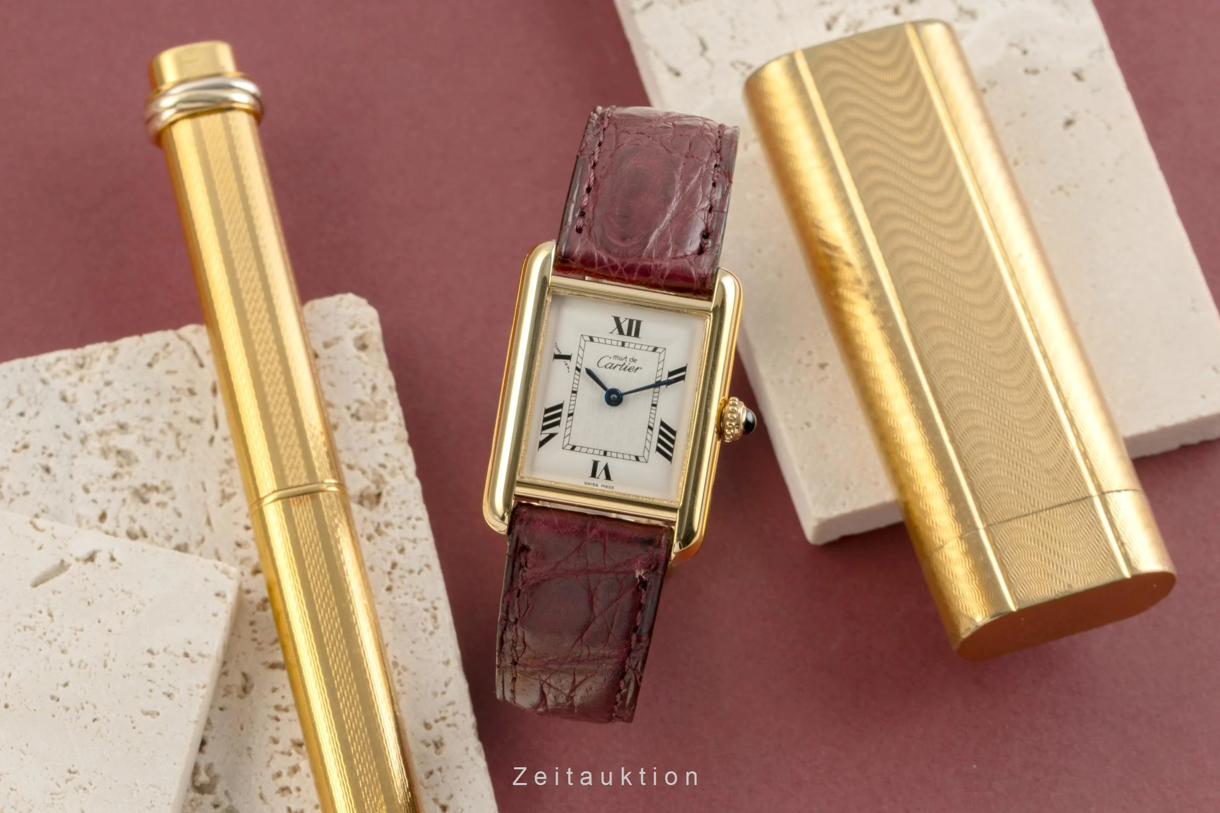 Cartier Tank silver-gilt quartz women's watch W1013654, 2415  [2504014] - Image 4