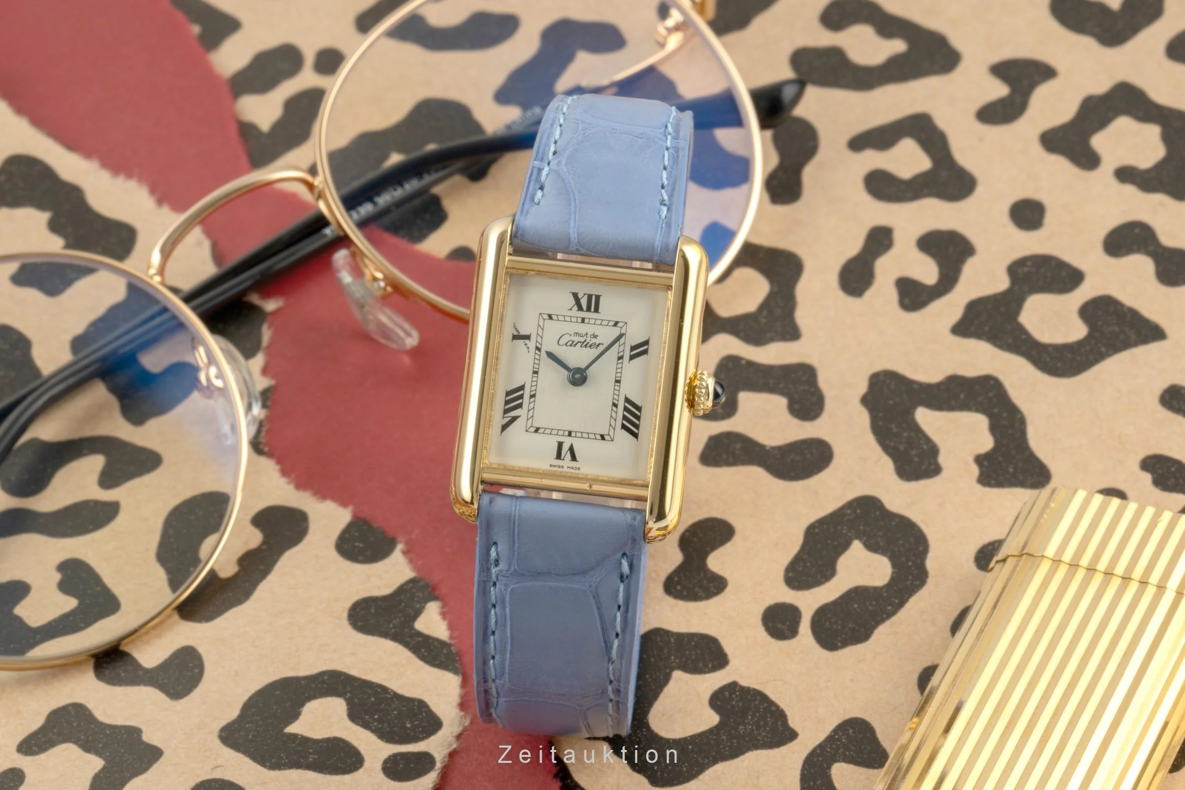 Cartier Tank silver-gilt quartz women's watch W1013654, 2415  [2504125] - Image 4