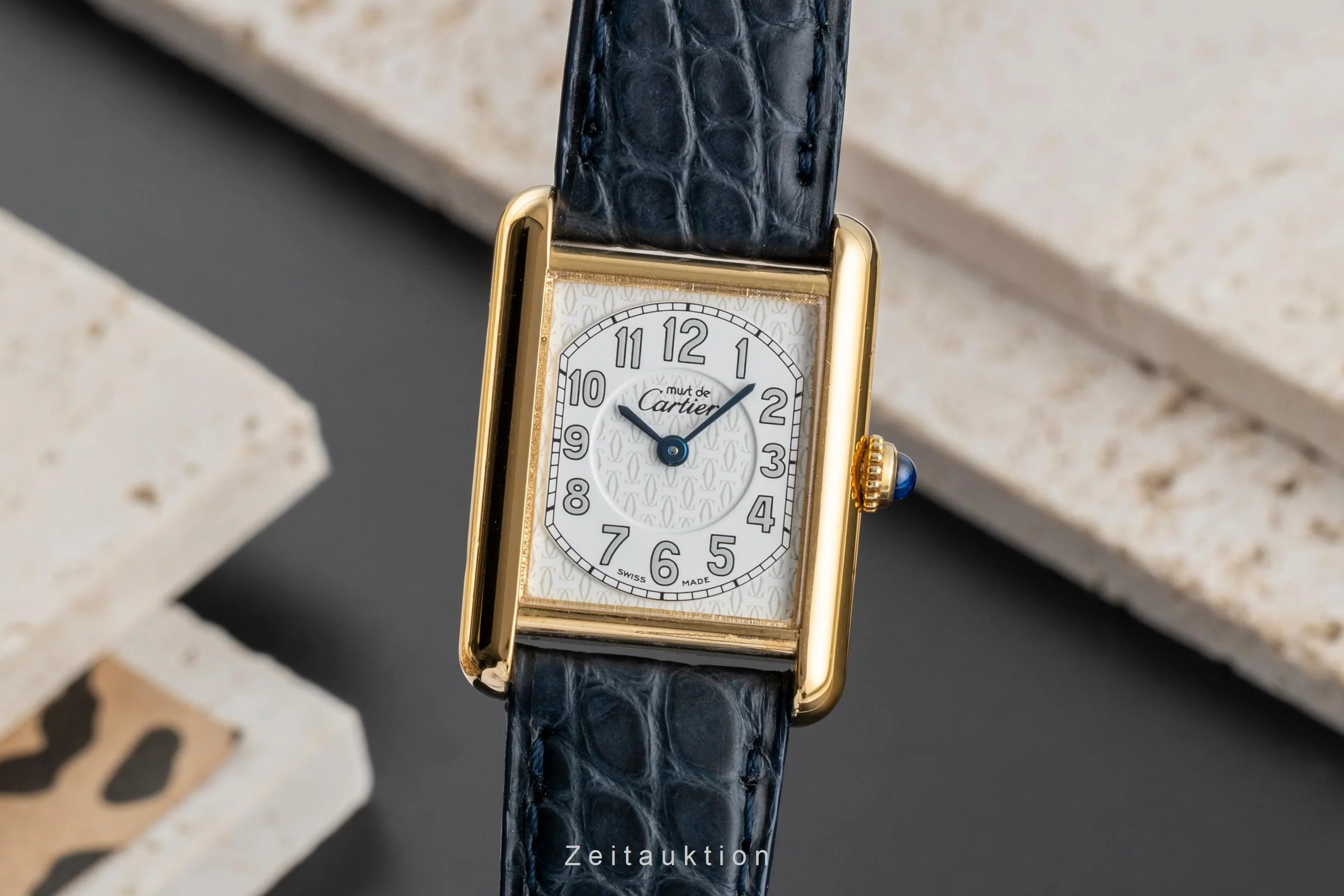 Cartier Tank silver-gilt quartz women's watch W1013854  [2504077] - Image 2