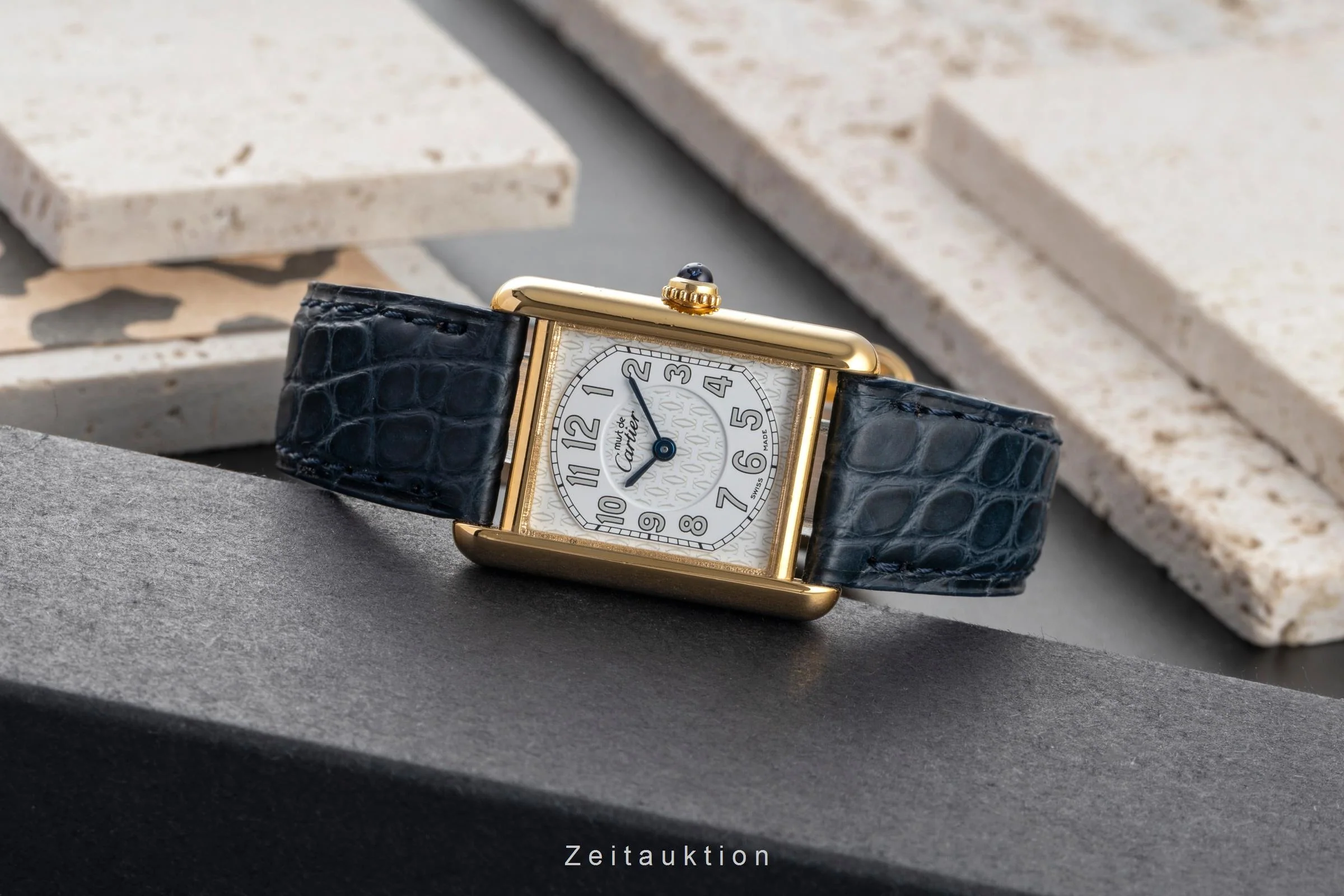 Cartier Tank silver-gilt quartz women's watch W1013854  [2504077] - Image 3