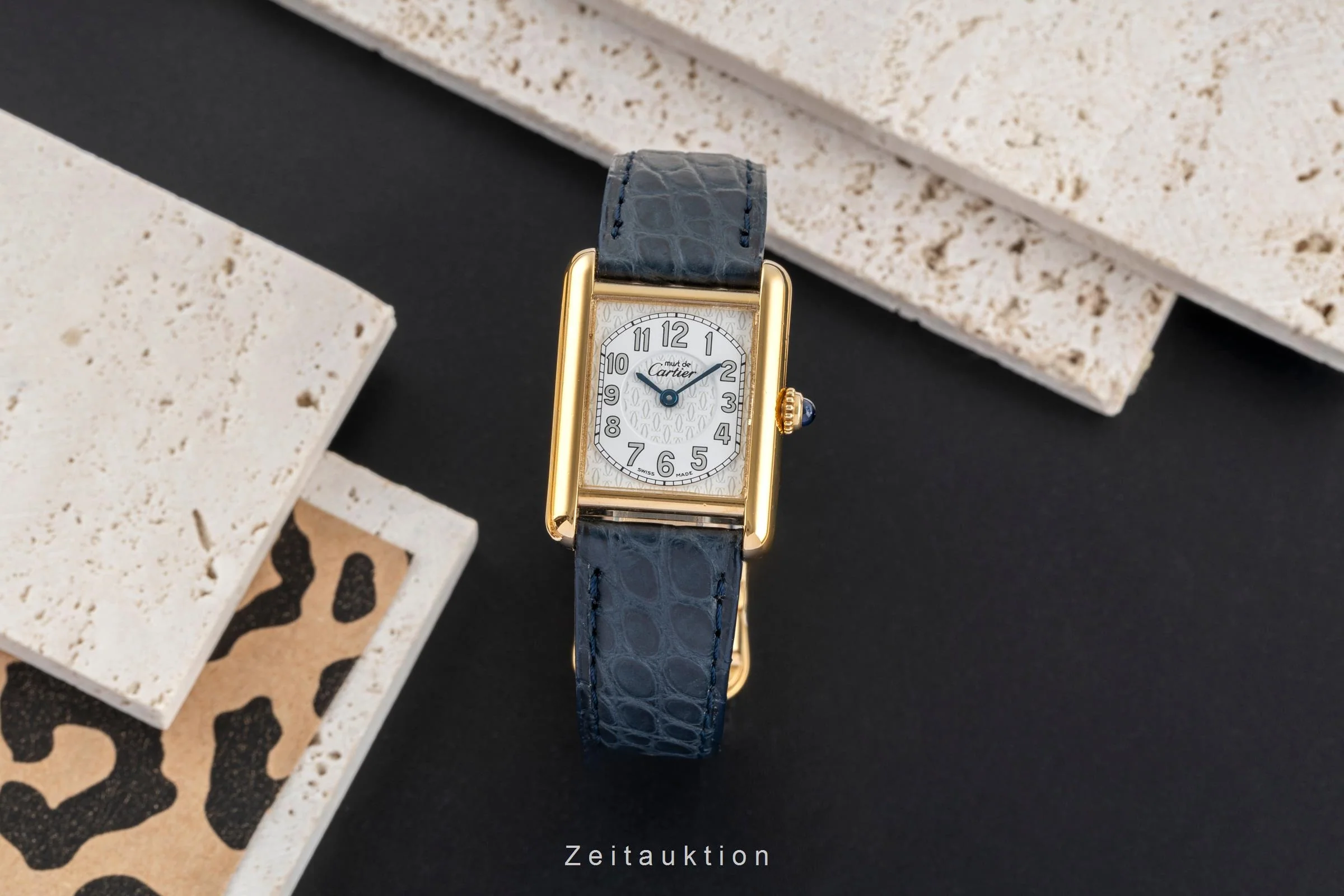 Cartier Tank silver-gilt quartz women's watch W1013854  [2504077] - Image 4