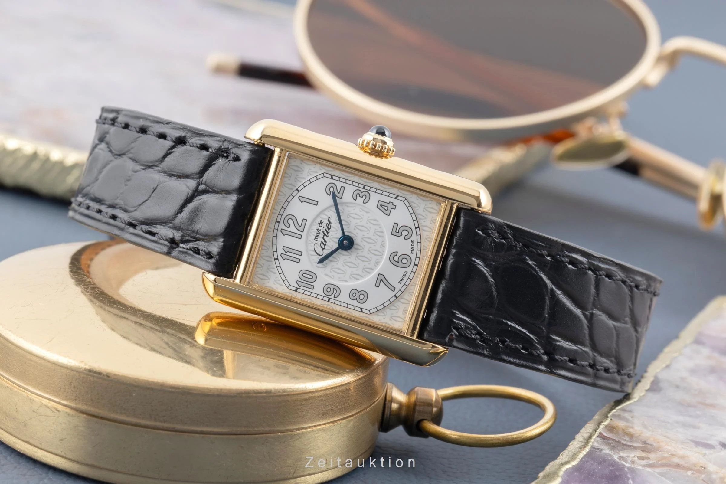 Cartier Tank silver-gilt quartz women's watch W1013854  [2506500] - Image 3