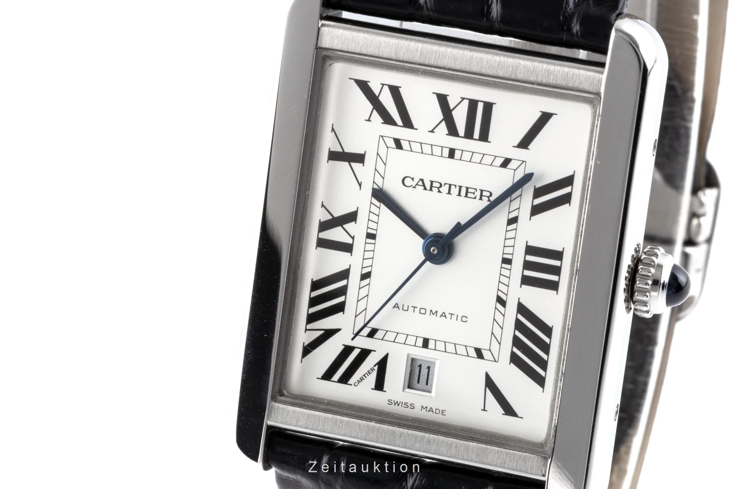 Cartier Tank steel automatic men's watch 3800  [2204764] - Image 11