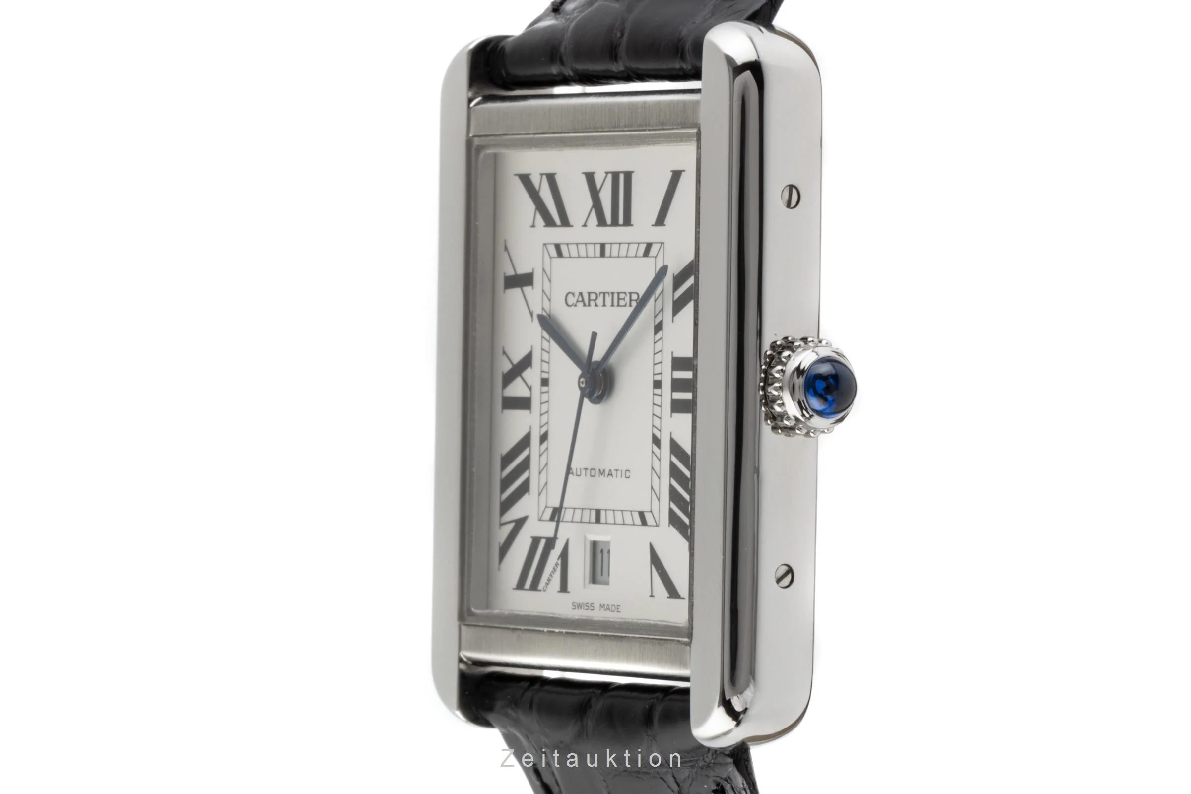 Cartier Tank steel automatic men's watch 3800  [2204764] - Image 6
