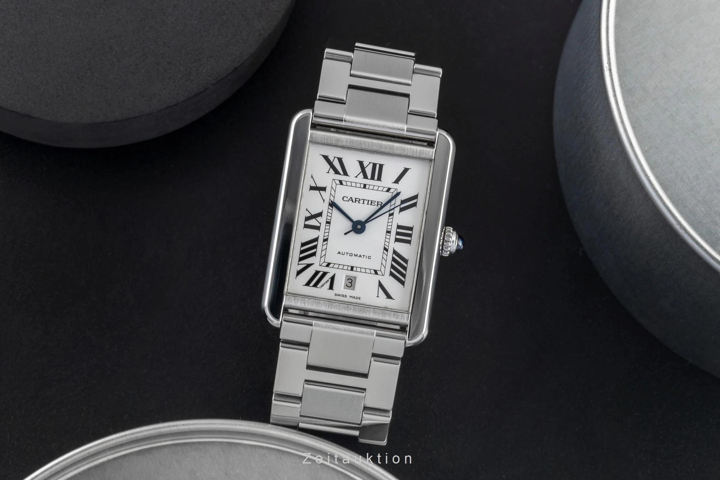 Cartier Tank steel automatic men's watch W5200028  [2507356] - Image 4