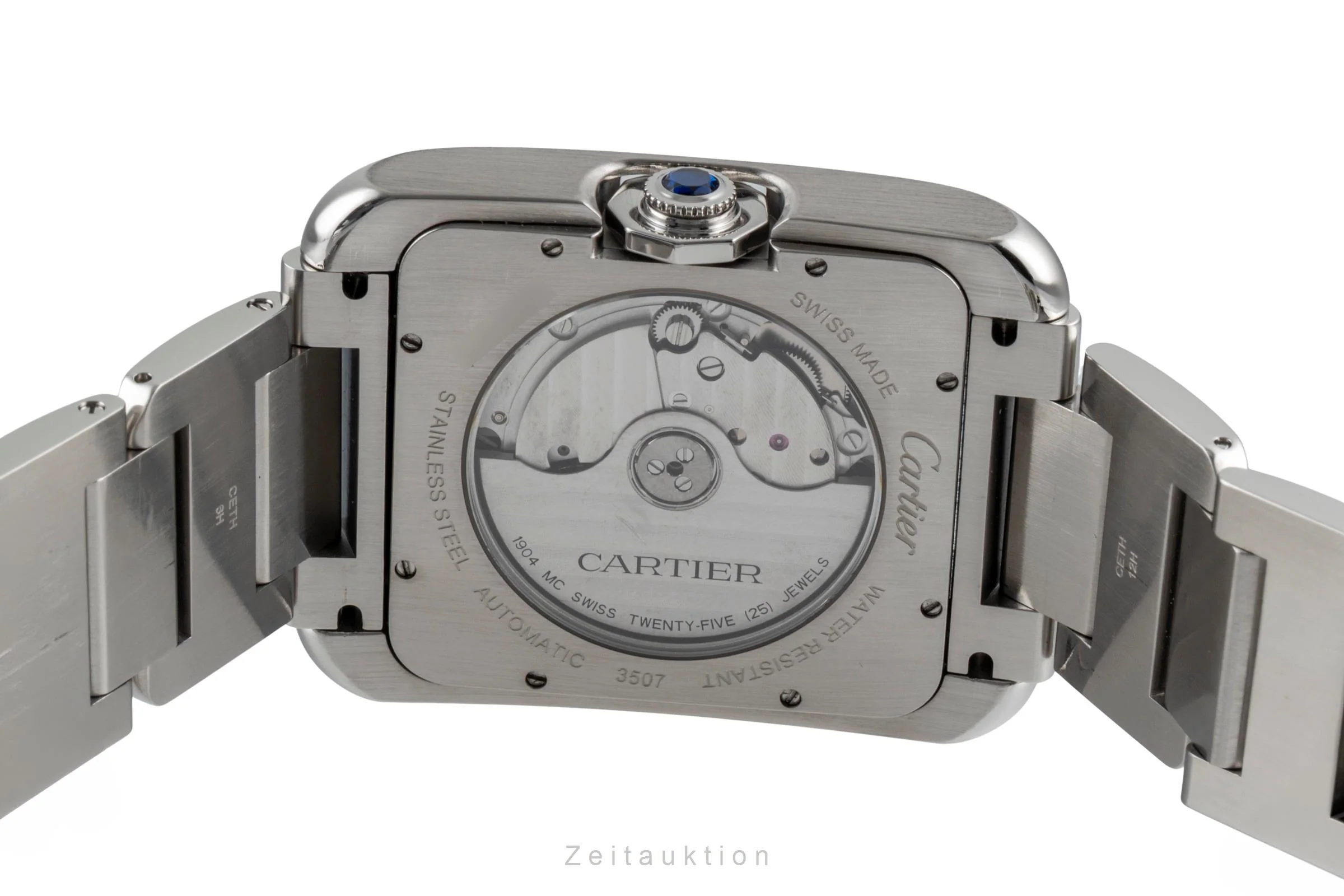 Cartier Tank steel automatic men's watch W5310008  [2600554] - Image 12