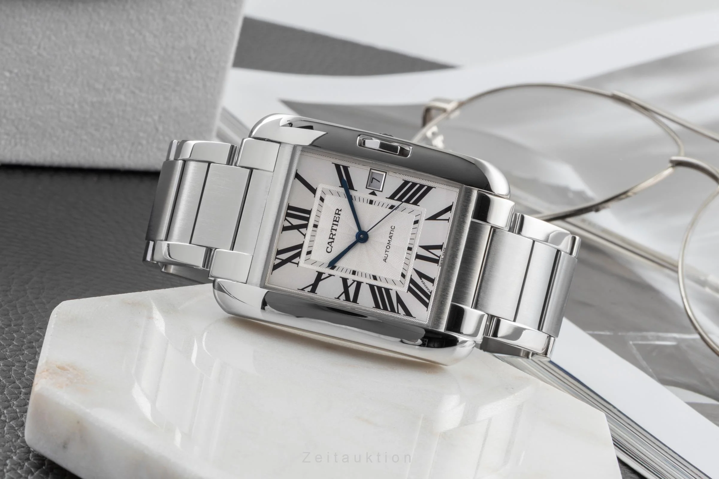 Cartier Tank steel automatic men's watch W5310008  [2600554] - Image 3